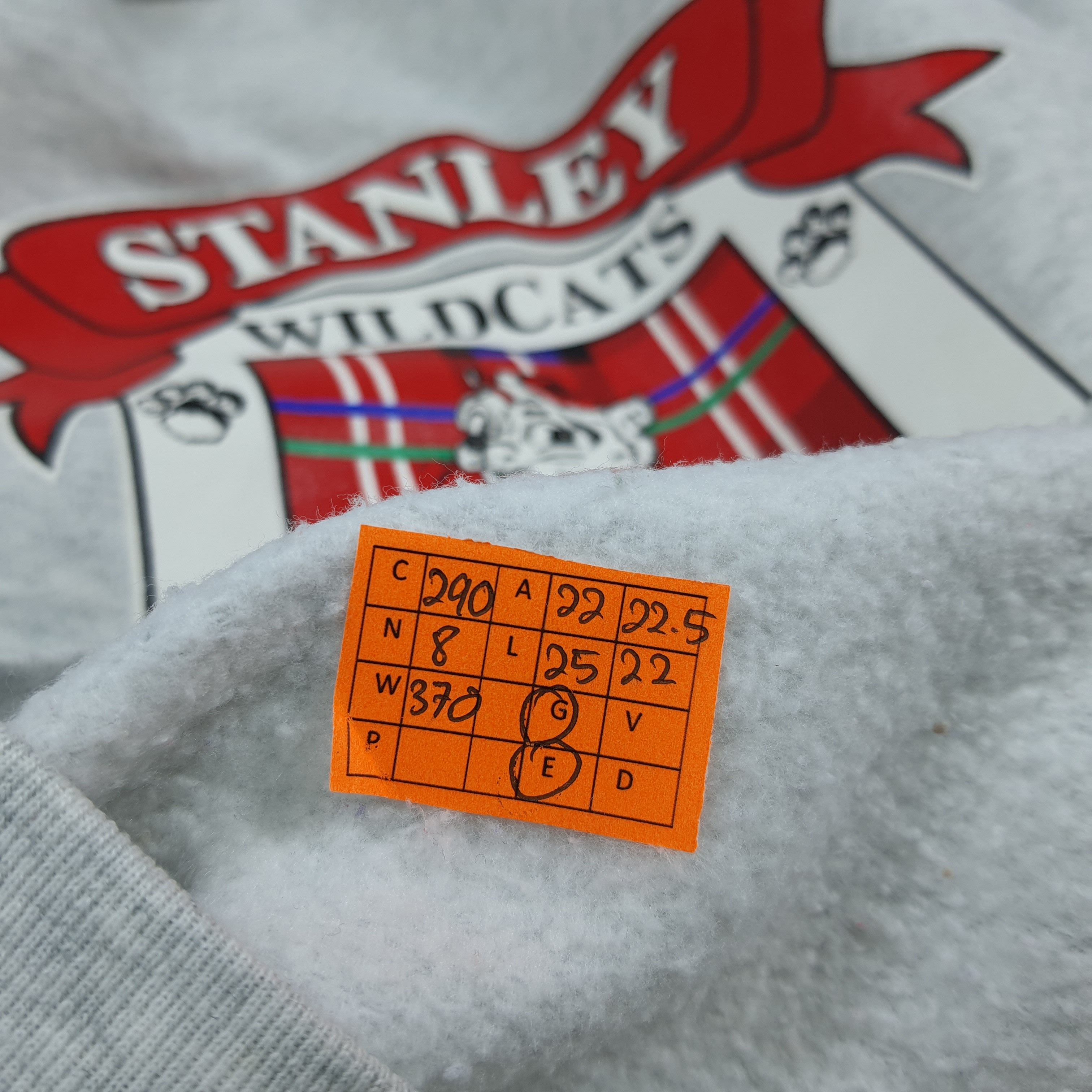 Fruit Of The Loom Vintage Stanley Wildcats Sweatshirt Graphic Pullover C290N8 Size US M / EU 48-50 / 2 - 8 Thumbnail