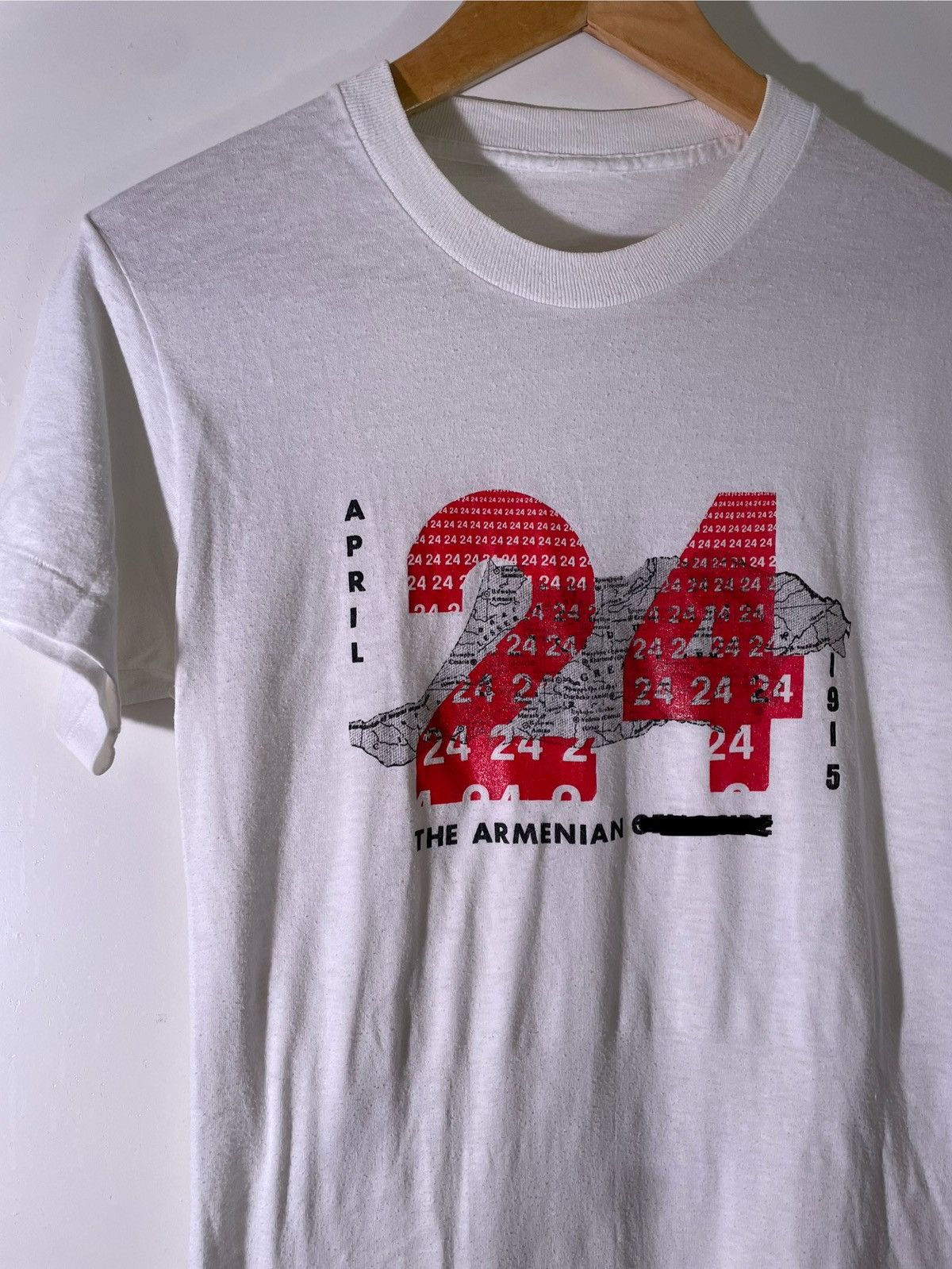 Vintage 80’s 90’s VTG Vintage Armenian History April 1915 Retro Tee Size US M / EU 48-50 / 2 - 4 Thumbnail