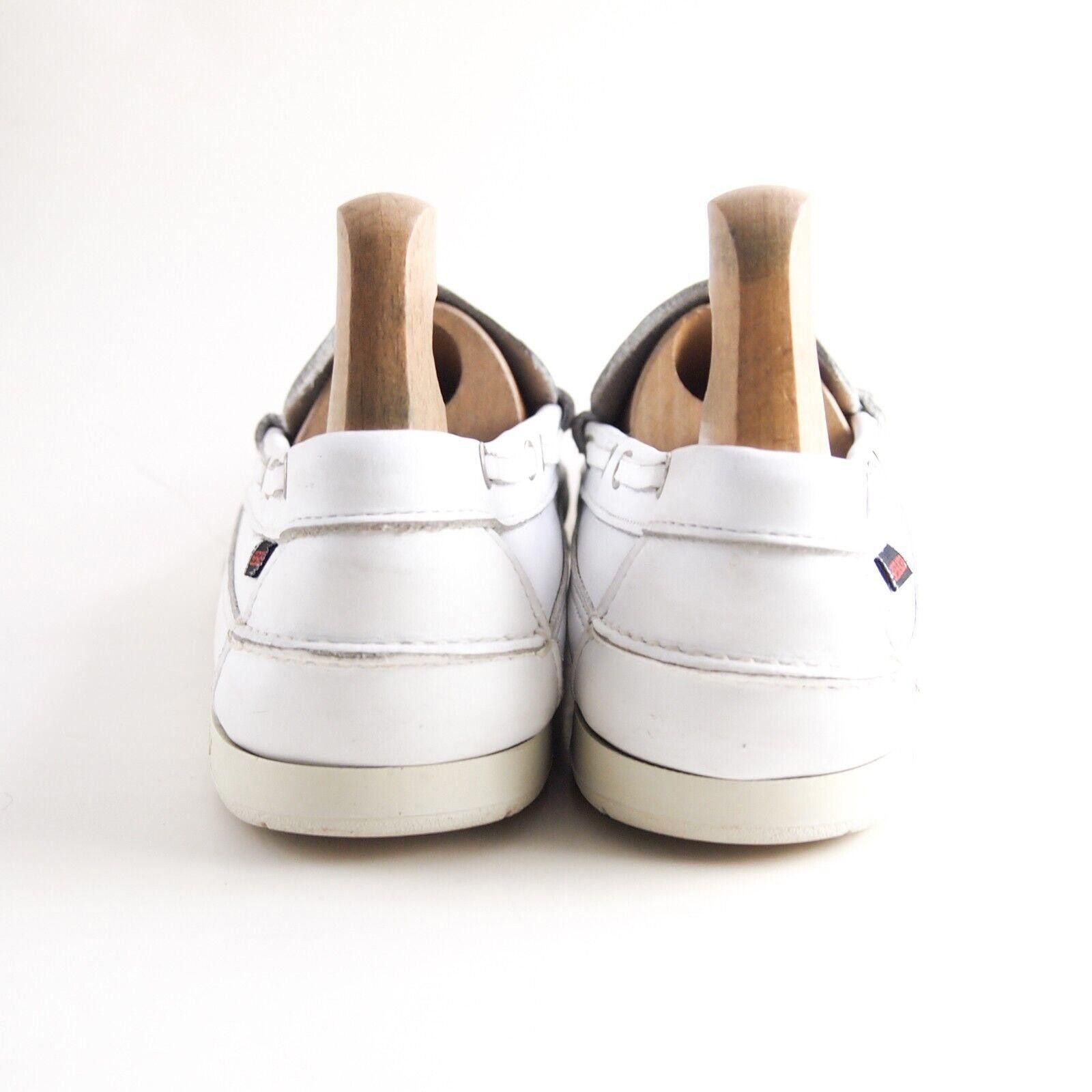 Sebago Sebago DockSides Boat Shoes White Leather EU 44.5 US 11 W Size US 11 / EU 44 - 6 Thumbnail