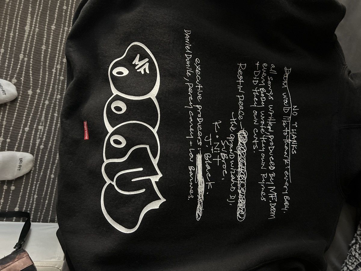 MF Doom × Supreme Supreme Mf Doom Hoodie Size US S / EU 44-46 / 1 - 2 Thumbnail