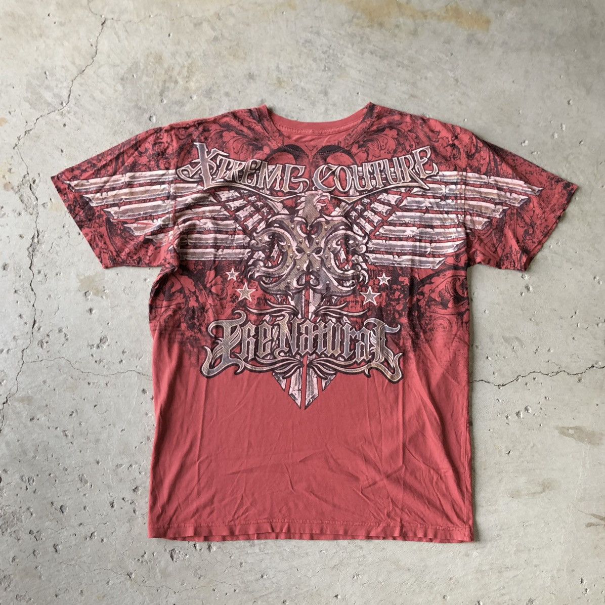 Xtreme Randy Couture MMA Elite Style Cyber Y2K T Shirt