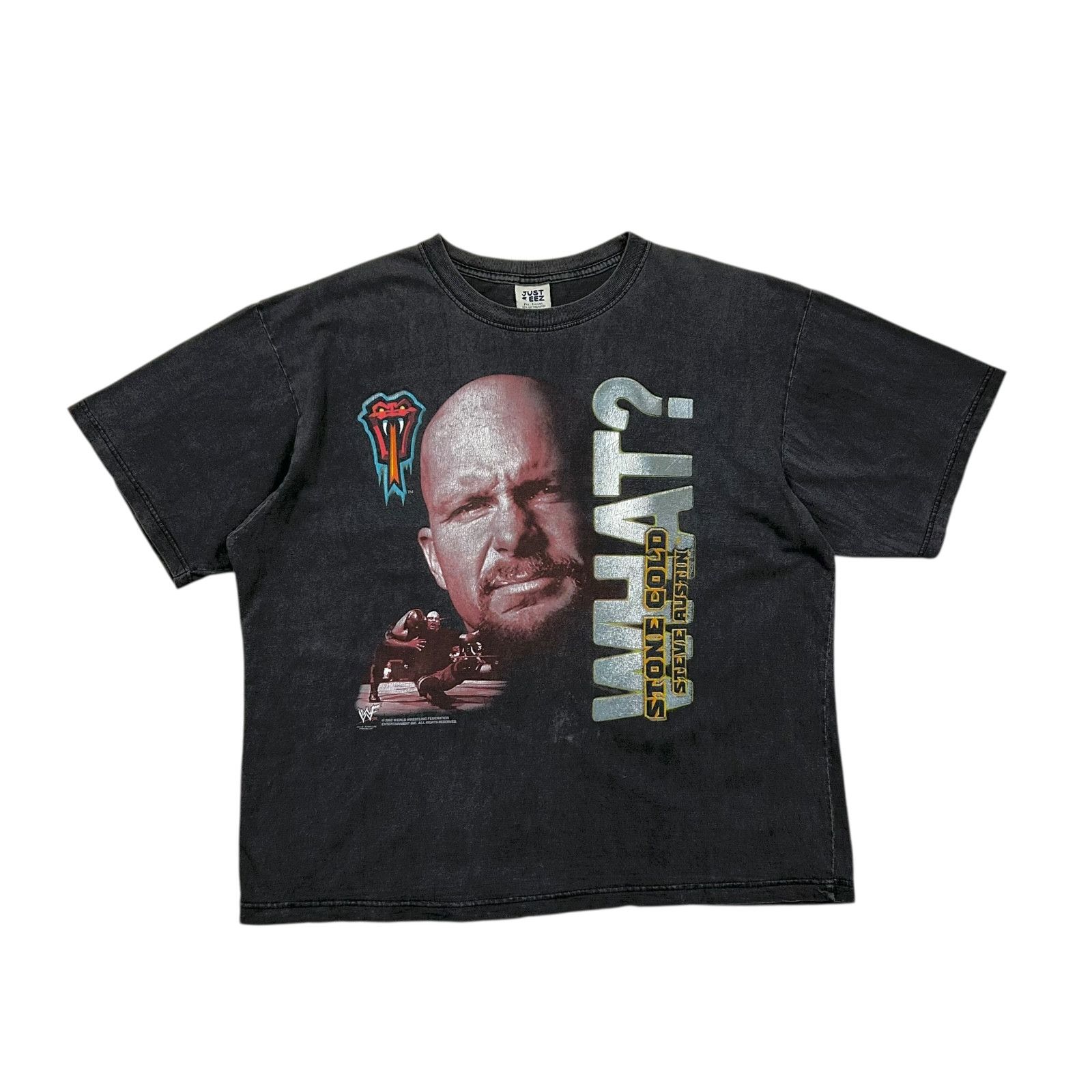 WWF RARE VTG 00s WWF STONE COLD STEVE AUSTIN 2002 WHAT? T-SHIRT Size US XL / EU 56 / 4 - 1 Thumbnail