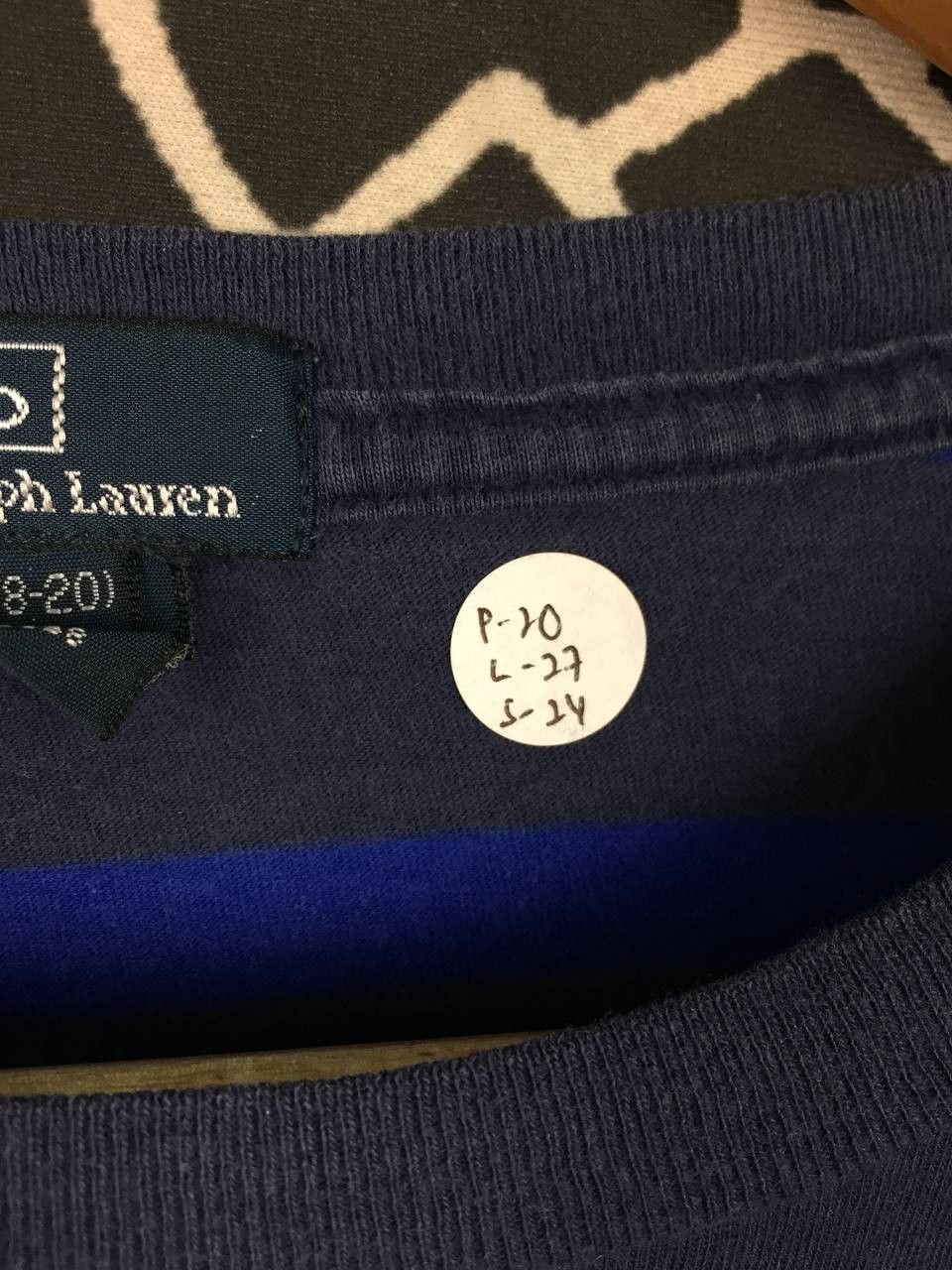 Polo Ralph Lauren Vtg Polo Ralph Lauren Small Logo Striped Long Sleeve Tee Size US M / EU 48-50 / 2 - 9 Thumbnail