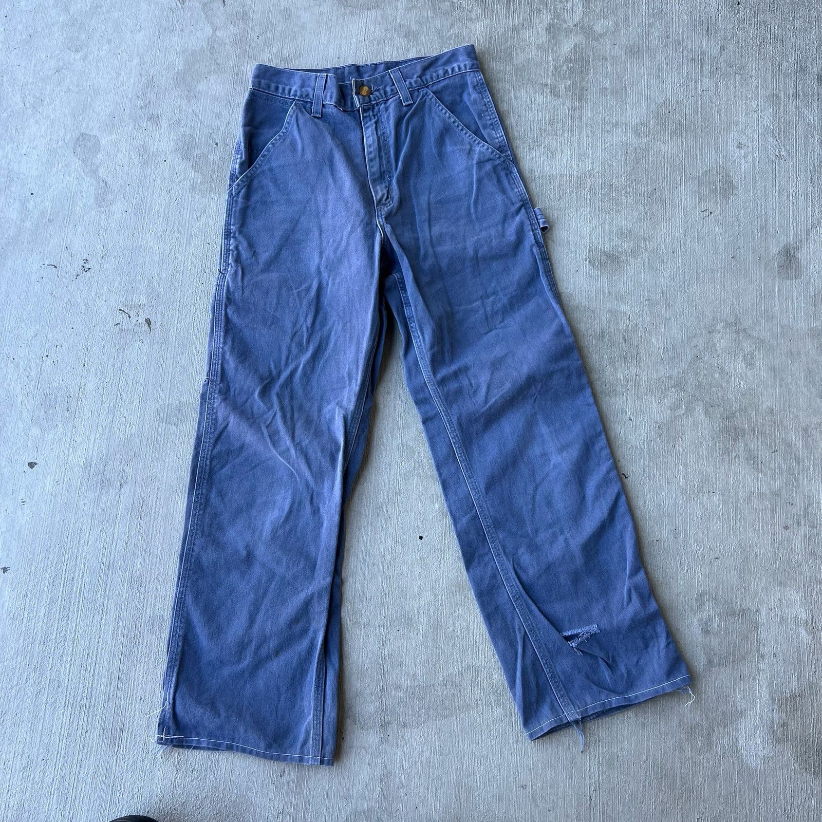 Carhartt × Vintage Carhartt blue WSK189 work wear carpenter pants Size US 26 / EU 42 - 3 Thumbnail