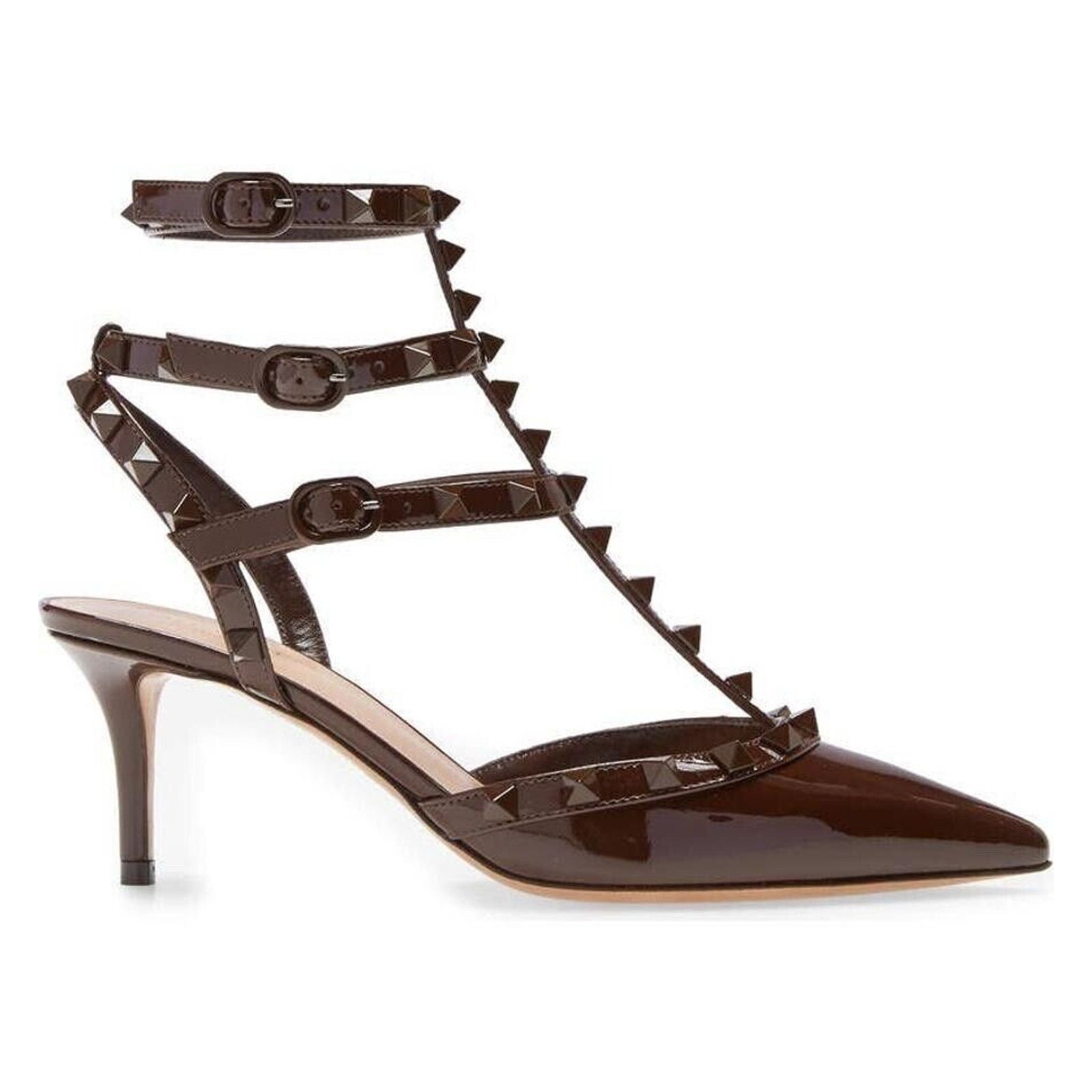 Valentino Rockstud 65 Stud Classic Sandal Kitten Low Heel Pump 35.5 Size US 5.5 / IT 35.5 - 1 Thumbnail