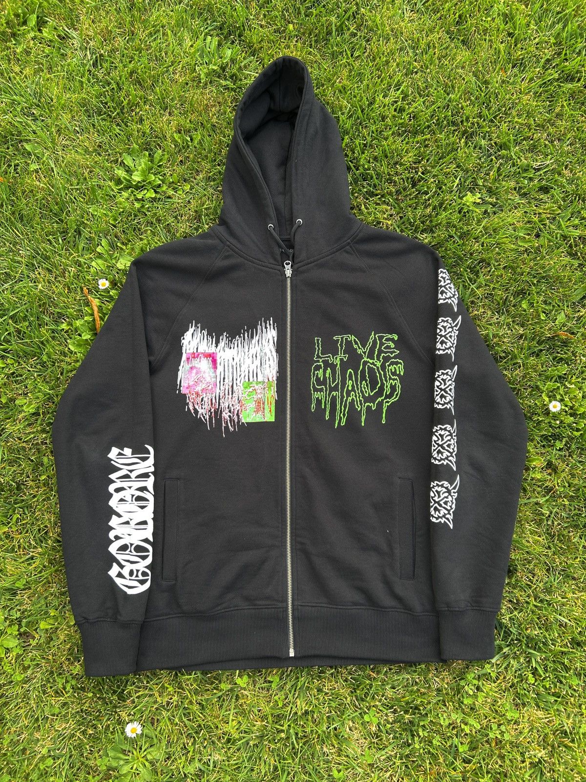 Ken Carson KEN CARSON GORECORE LIVE CHAOS ZIP UP HOODIE