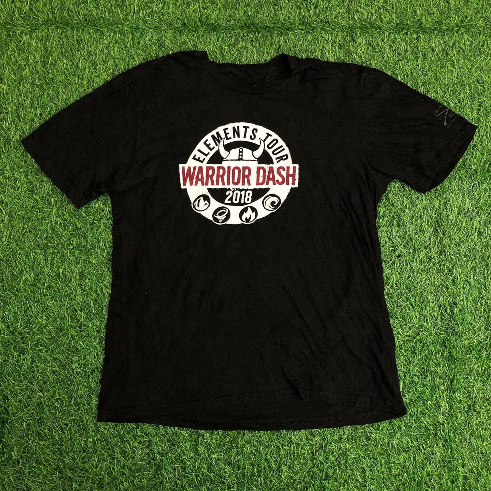 Other Men’s Black ‘Warrior Dash’ 2018 Elements Tour Graphic Tee Size US M / EU 48-50 / 2 - 1 Thumbnail