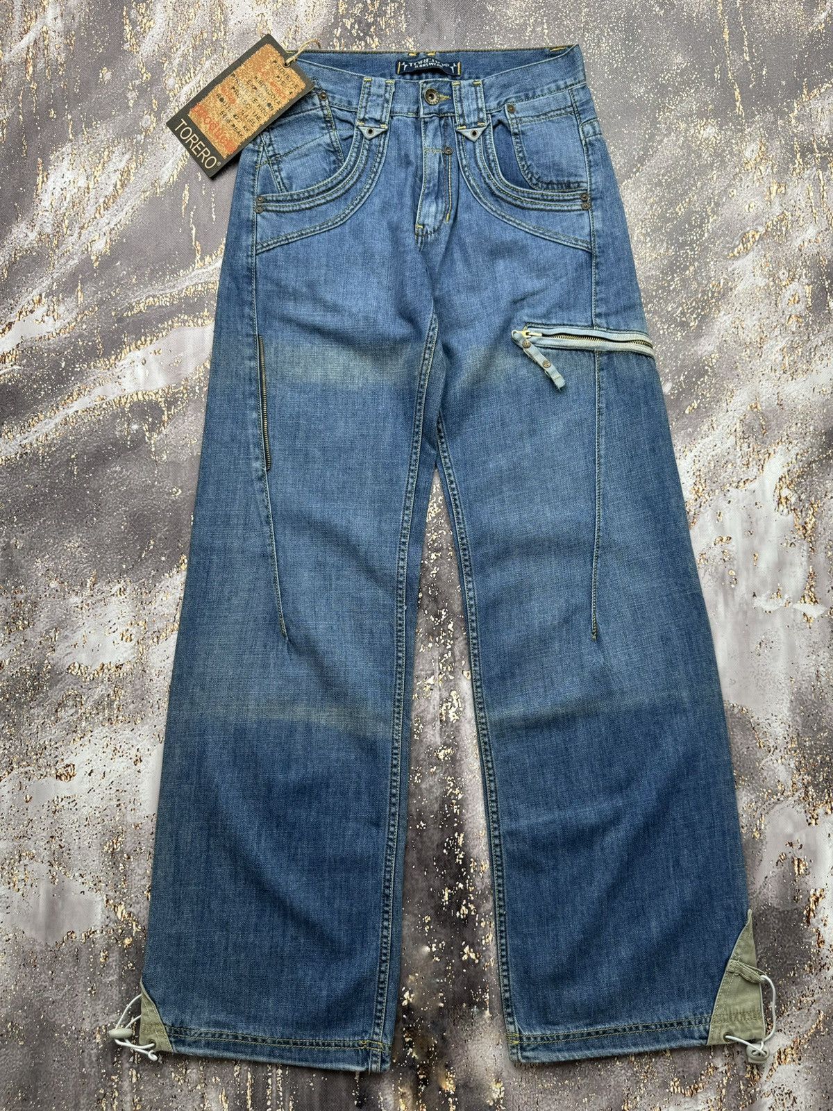 Japanese Brand × Vintage Vintage Wide Bondage Jeans Size 30" / US 8 / IT 44 - 1 Thumbnail
