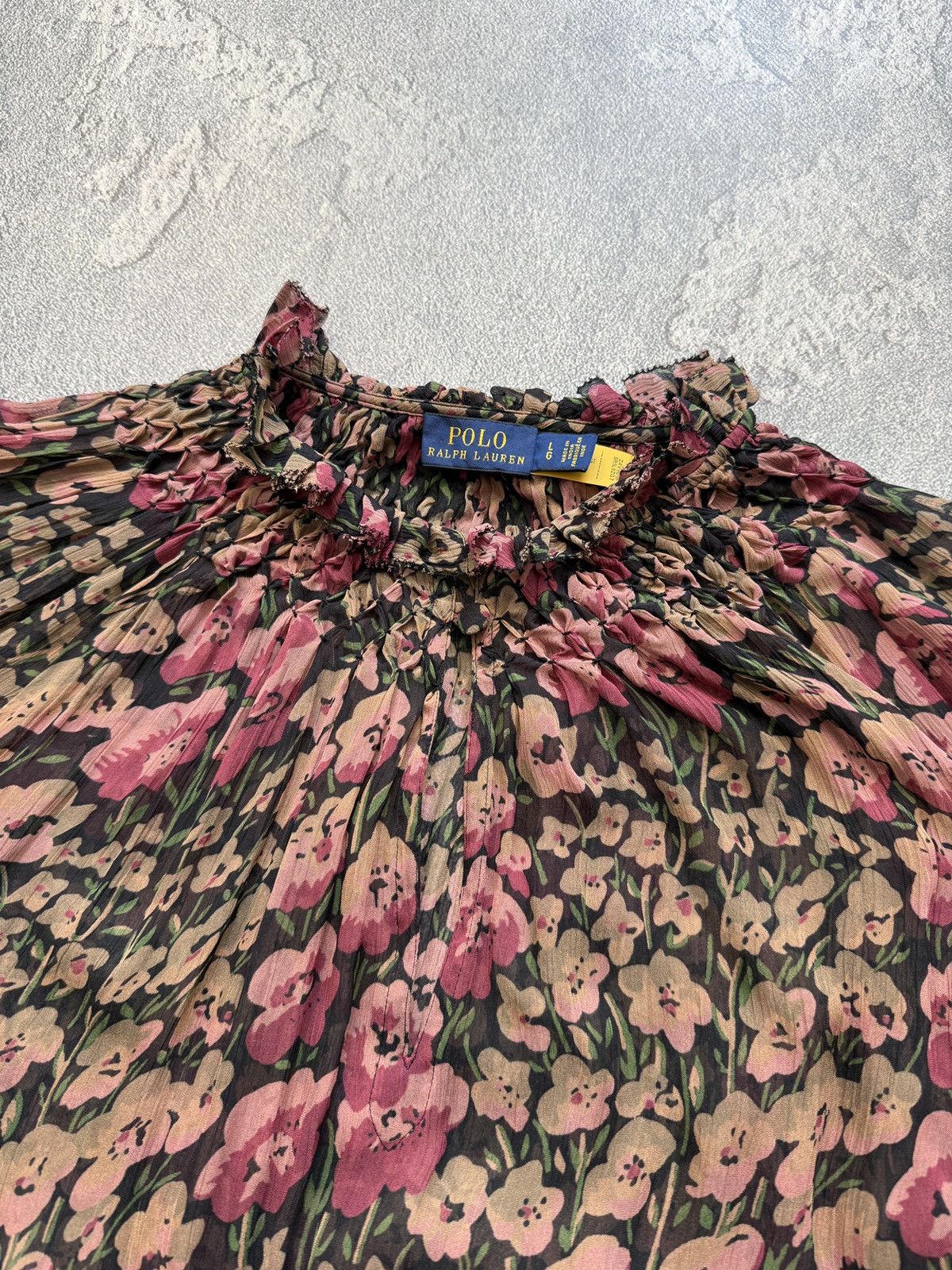 Polo Ralph Lauren Ralph Lauren Flowers Long Sleeve Button Up Shirt Blouse Size L / US 10 / IT 46 - 13 Thumbnail