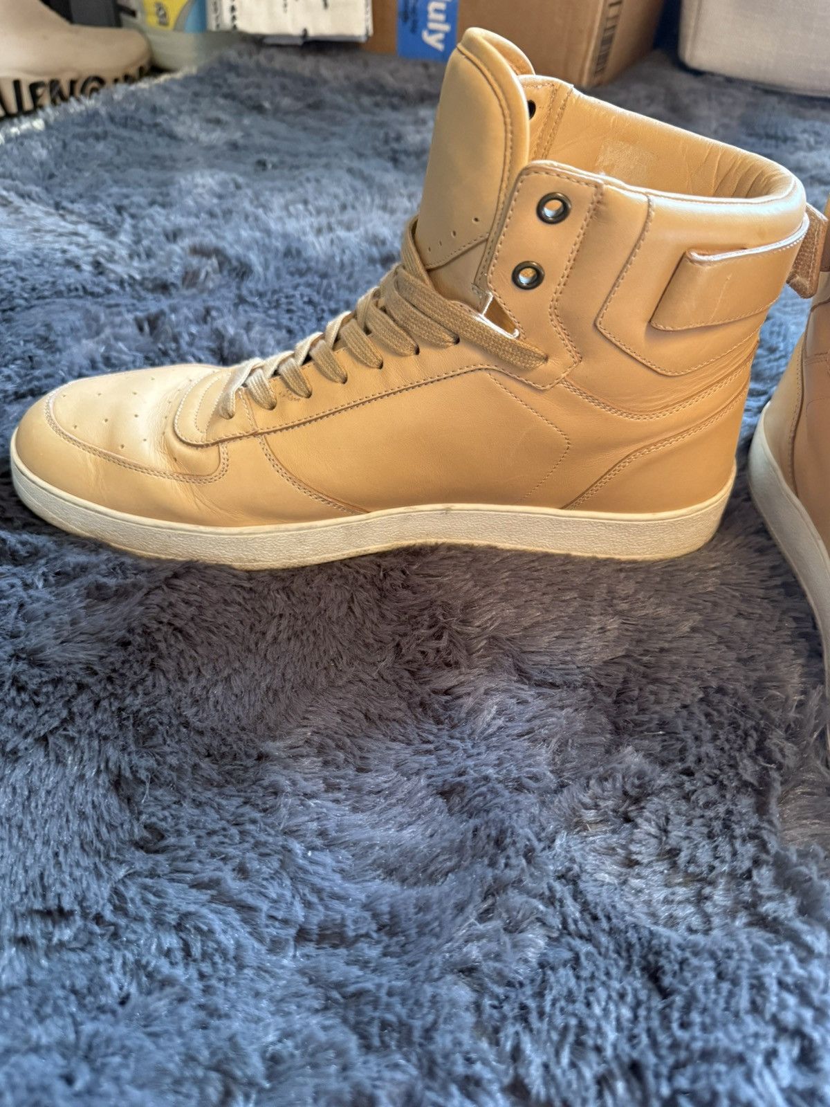 Louis Vuitton Louis Vuitton Natural Vegan Tan Leather Rivoli High Top Size US 9.5 / EU 42-43 - 7 Thumbnail