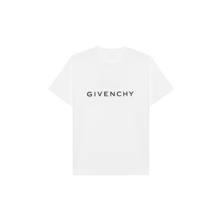 Givenchy GIVENCHY FW22 Letter Print Crew Neck Short Sleeve T-Shirt Size US L / EU 52-54 / 3 - 1 Thumbnail