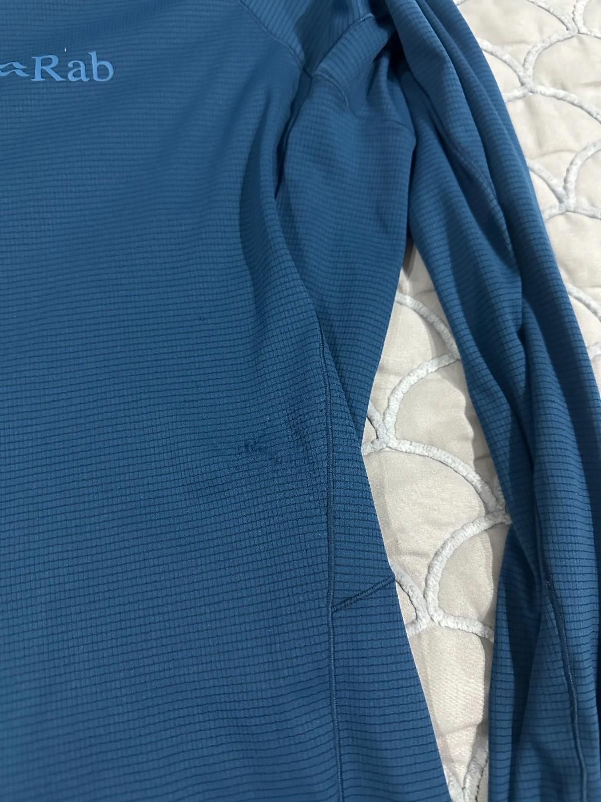 Rab RAB NEXUS PULL-ON MENS BLUE GRID FLEECE MID LAYER TOP SIZE M Size US M / EU 48-50 / 2 - 2 Thumbnail