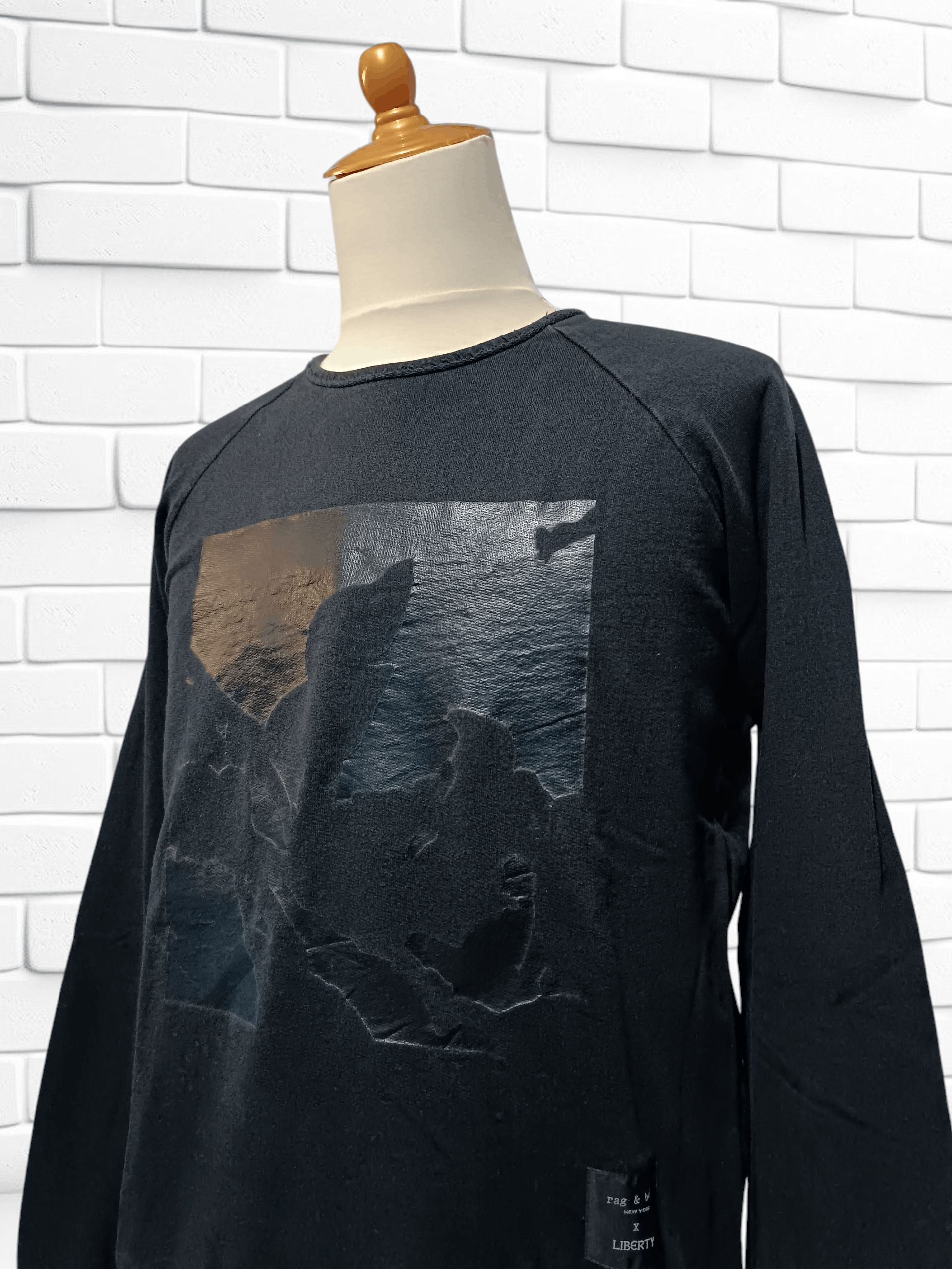 Rag & Bone Rag & Bone X Liberty Black Print Sweater Size US M / EU 48-50 / 2 - 3 Thumbnail