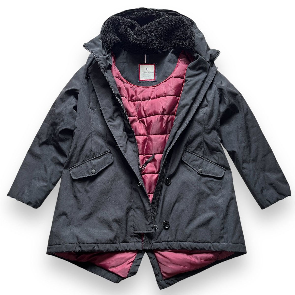 Tommy Hilfiger Puffer Hoodie Long Jacket