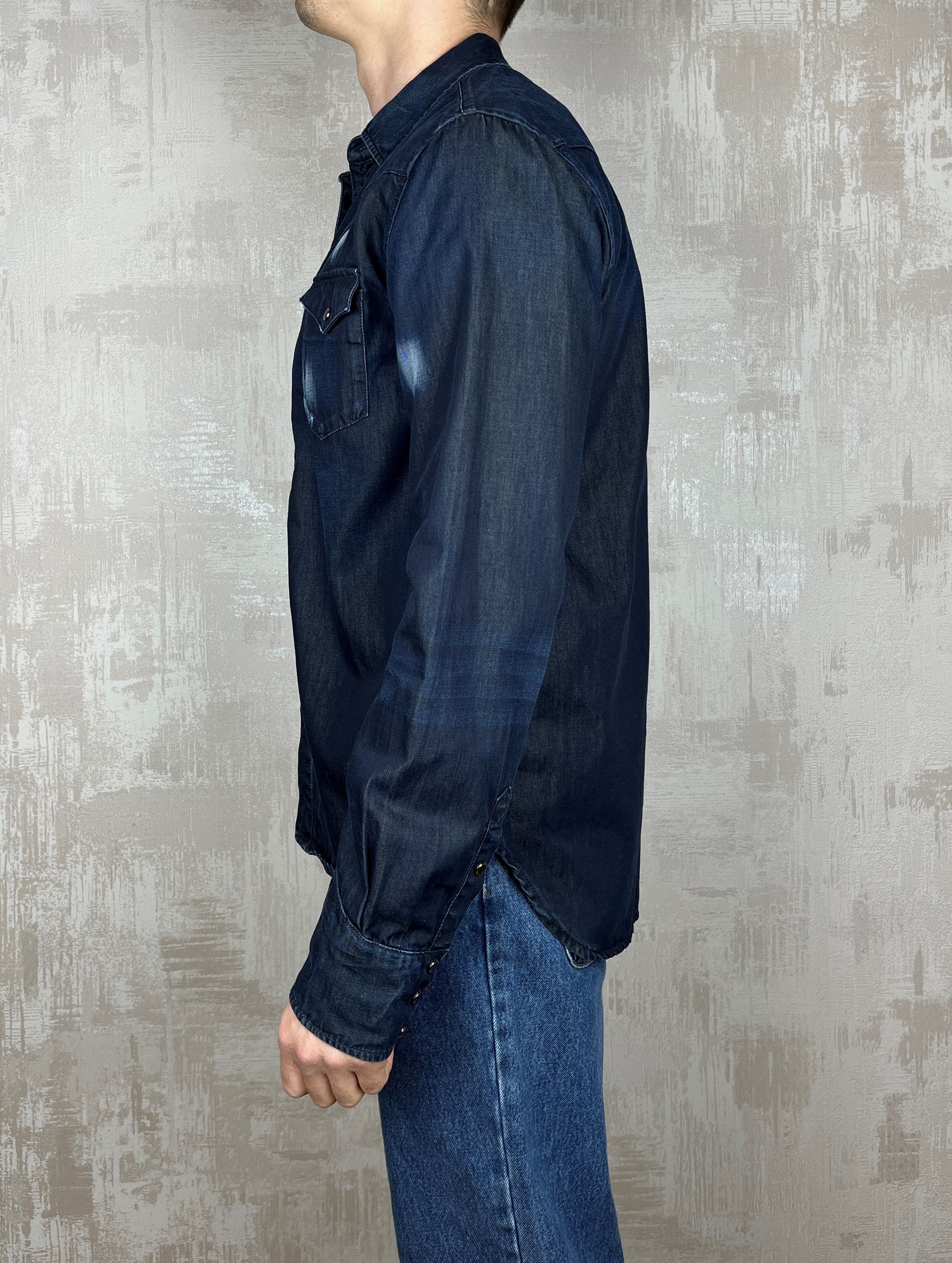 Diesel Black Gold Diesel Black Gold Western Snap Button L/S Jeans Shirt Size US L / EU 52-54 / 3 - 13 Thumbnail