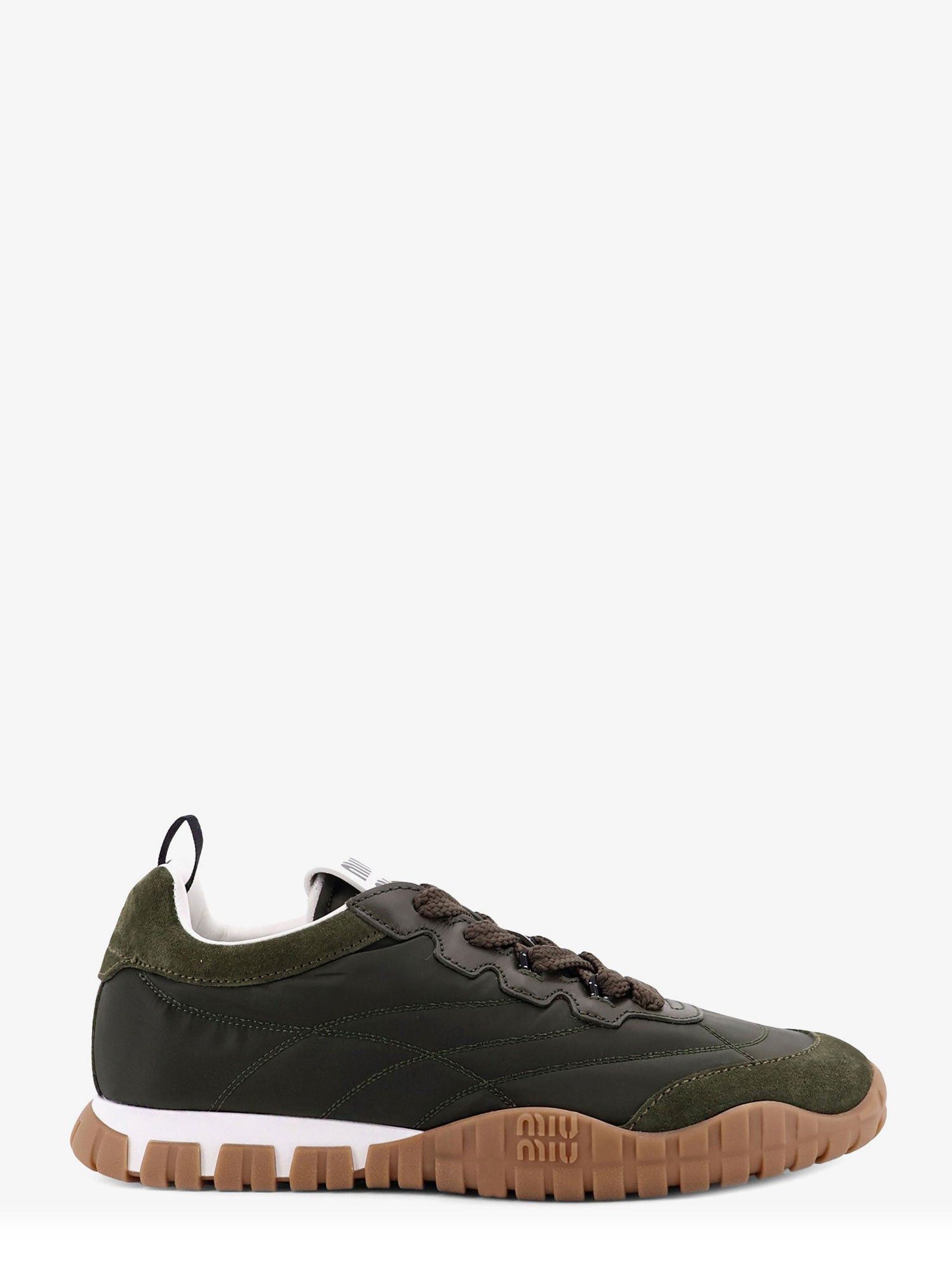 Miu Miu Technical Fabric And Suede Tyre Sneakers Size US 7 / IT 37 - 1 Thumbnail