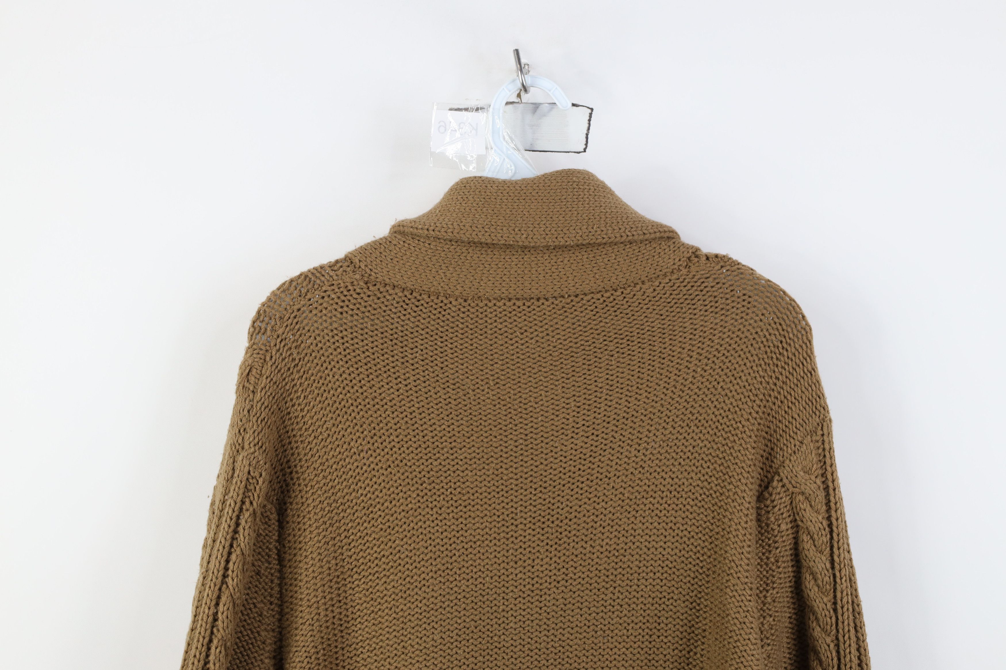 Vintage Vintage 70s Streetwear Fisherman Shawl Cardigan Sweater Size M / US 6-8 / IT 42-44 - 11 Thumbnail