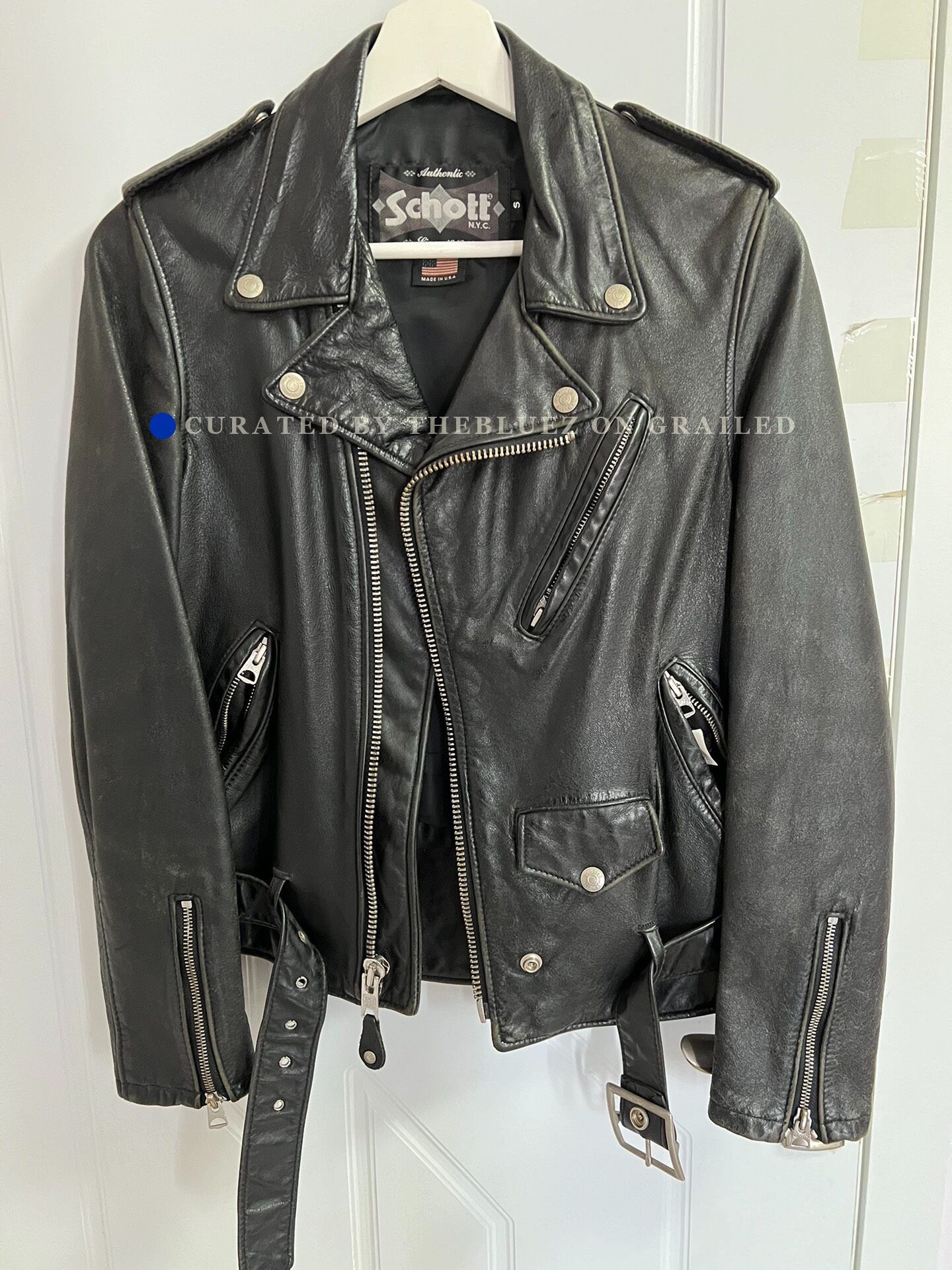 Schott Schott 626 VN Vintage Leather Jacket Size US S / EU 44-46 / 1 - 1 Thumbnail