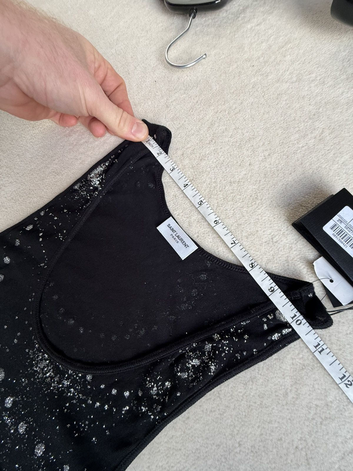 Saint Laurent Paris SS20 Saint Laurent black silver glitter vest tank top L BNWT Size US L / EU 52-54 / 3 - 5 Thumbnail