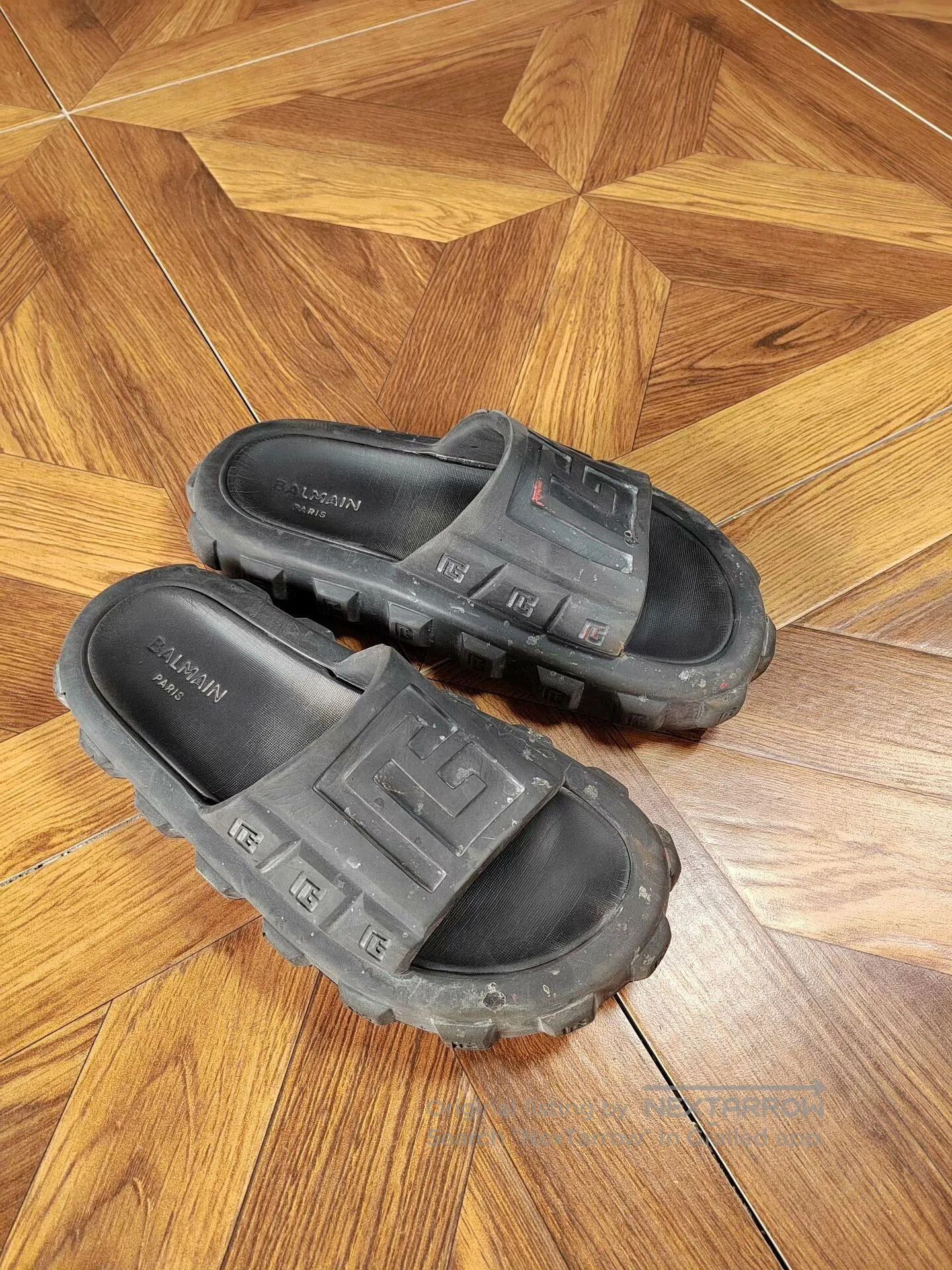 Balmain Balmain Thick Sole Slide Sandals. Size US 8 / EU 41 - 1 Thumbnail