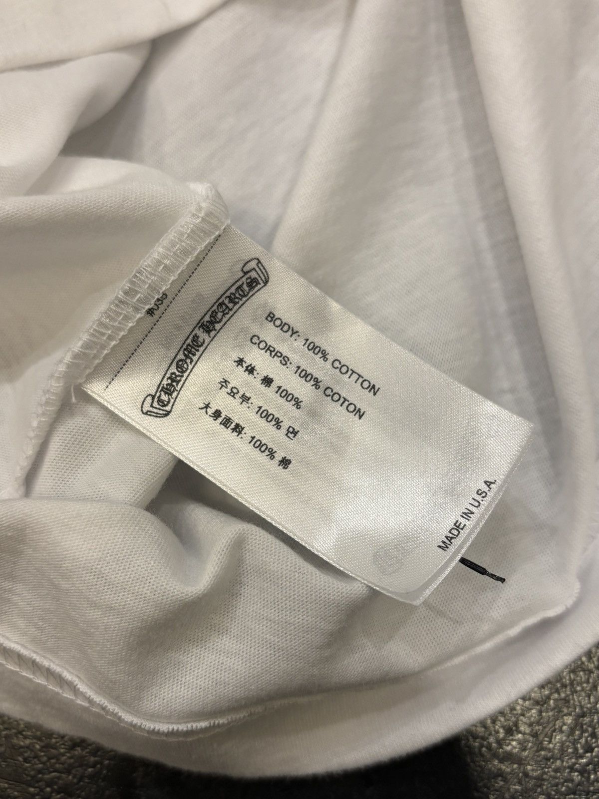 Chrome Hearts Chrome Hearts Scroll Tee - White Size US XL / EU 56 / 4 - 4 Thumbnail