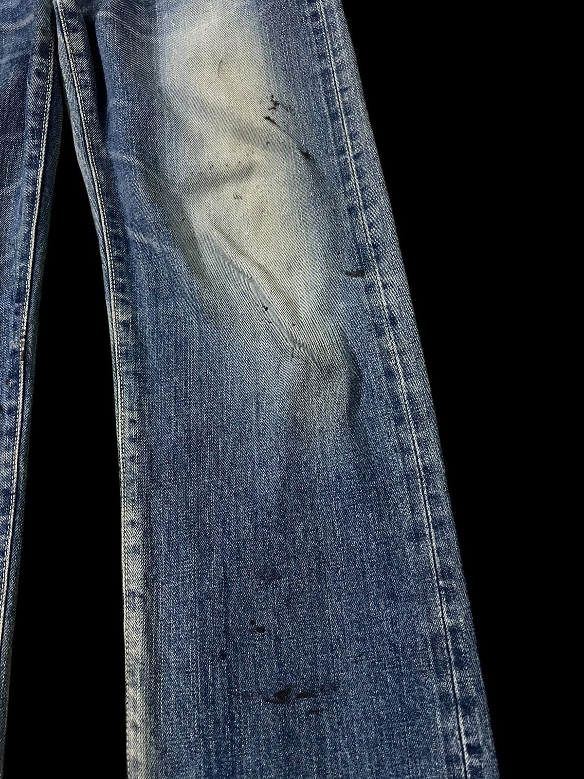 Edwin Vintage Edwin 505 Low Rize Selvedge Distress Mud Wash Jean Size US 31 - 6 Thumbnail