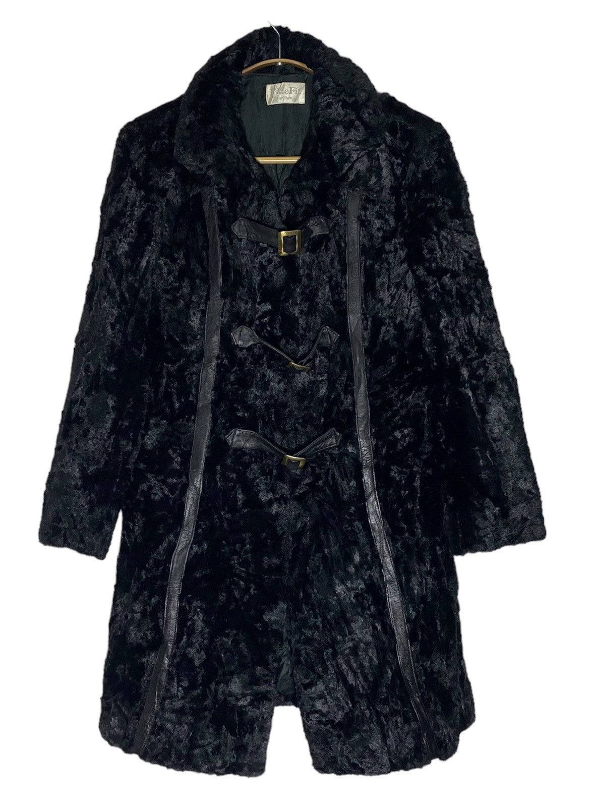 If Six Was Nine Vintage Faux Fur Coat Jacket Leather Japan Size L / US 10 / IT 46 - 1 Thumbnail