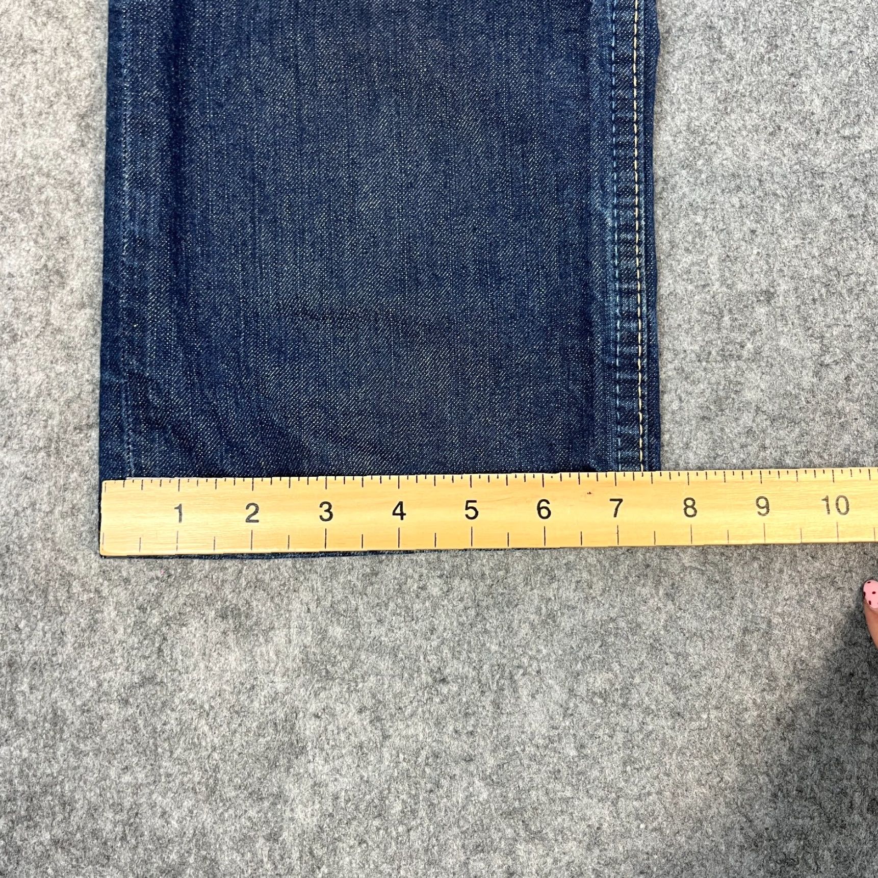 Levi's Levi's 504 Jeans Regular Straight 32 32 Dark Blue Indigo 100% Cotton Mens Vintage Jeans Regular Levi's 500 Series Size US 32 / EU 48 - 3 Thumbnail