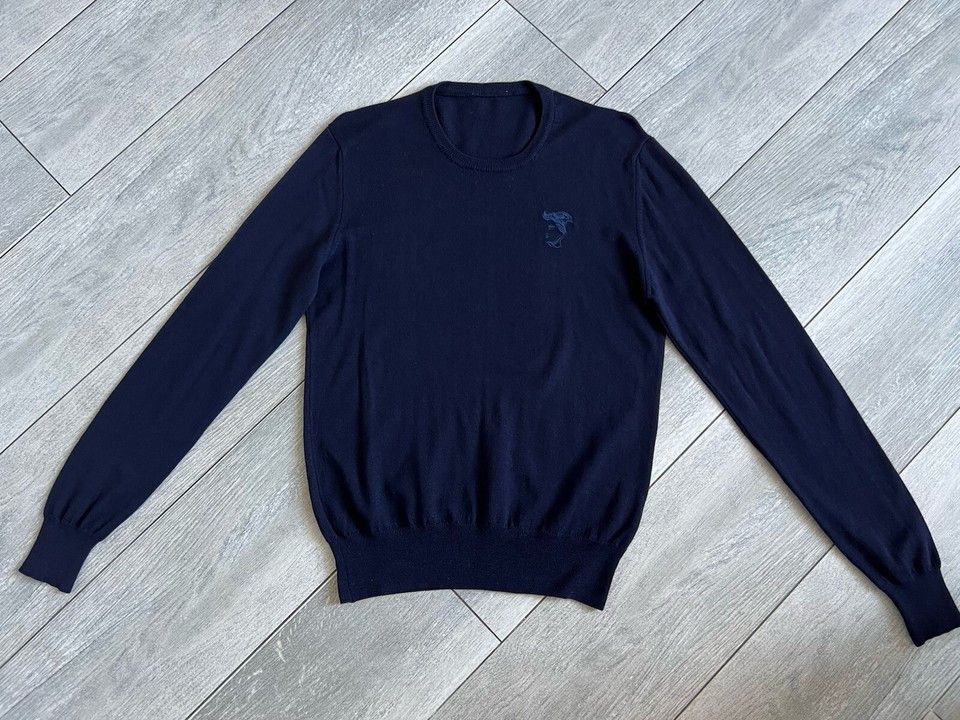 Versace Versace Collection Mens Wool Sweaters Blue Size M Size US M / EU 48-50 / 2 - 11 Thumbnail