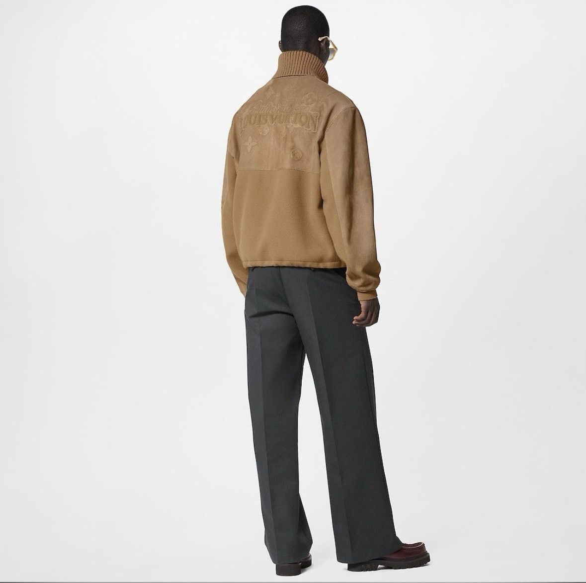 Designer × Louis Vuitton Mixed Material Leather Teddy Blouson Size US L / EU 52-54 / 3 - 5 Thumbnail