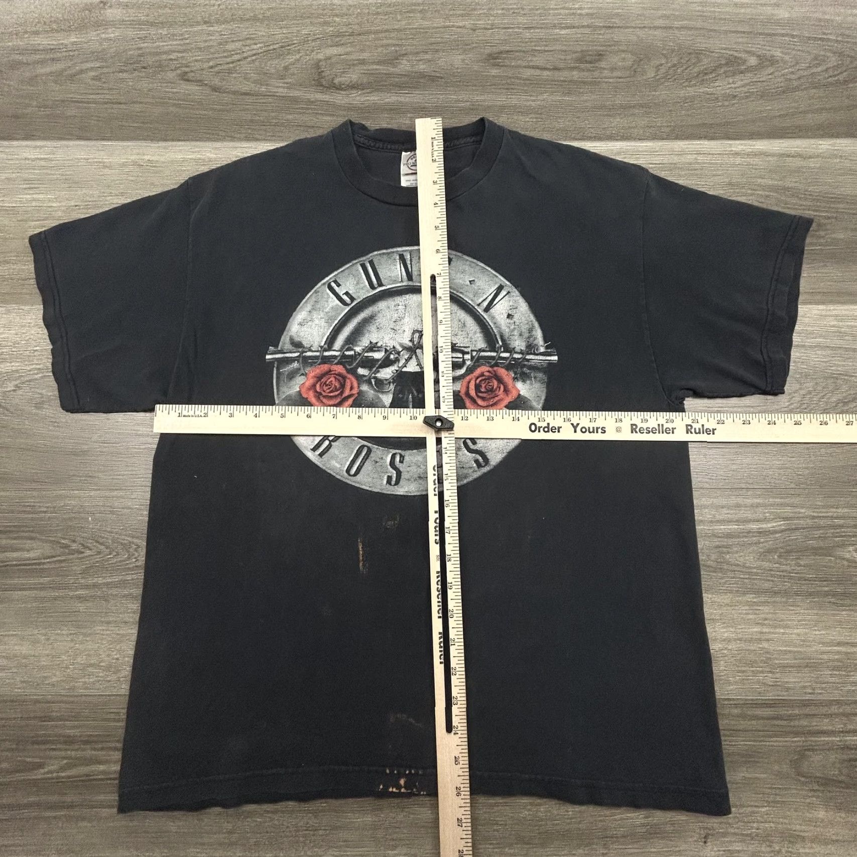 Delta VINTAGE Guns N' Roses Shirt Mens Large Black Delta Pro Weight Logo Military Rock 1990s Crew Neck Short Sleeve Graphic T-Shirt Size US L / EU 52-54 / 3 - 7 Thumbnail