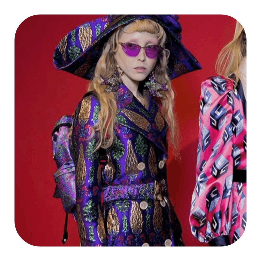 Gucci Multicolor Brocade Techpack
