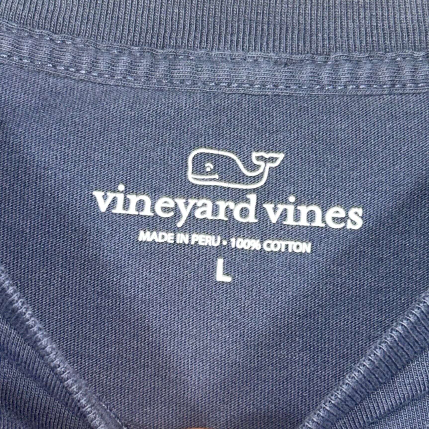 Vineyard Vines Vineyard Vines Shirt Mens Large L Blue Long Sleeve Cotton Logo Pizza Size US L / EU 52-54 / 3 - 4 Thumbnail