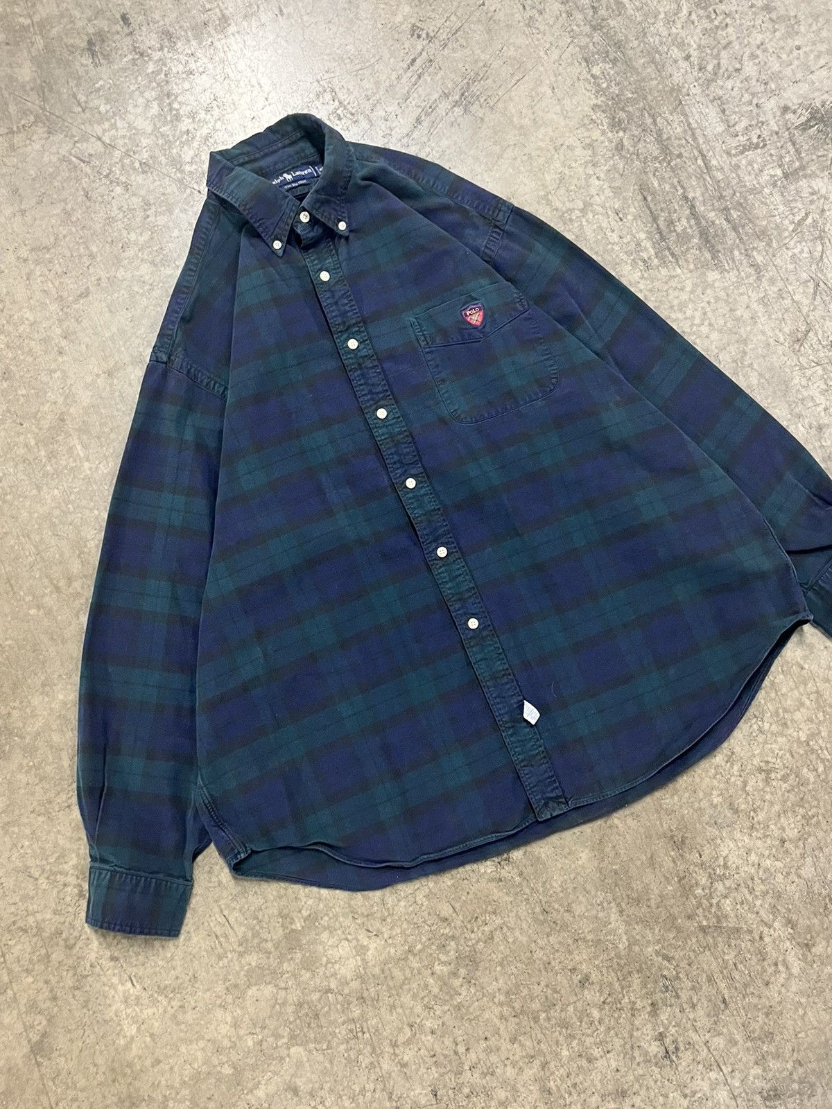 Polo Ralph Lauren × Vintage Polo Ralph Lauren vintage plaid golf crest button preppy Size US XL / EU 56 / 4 - 2 Thumbnail
