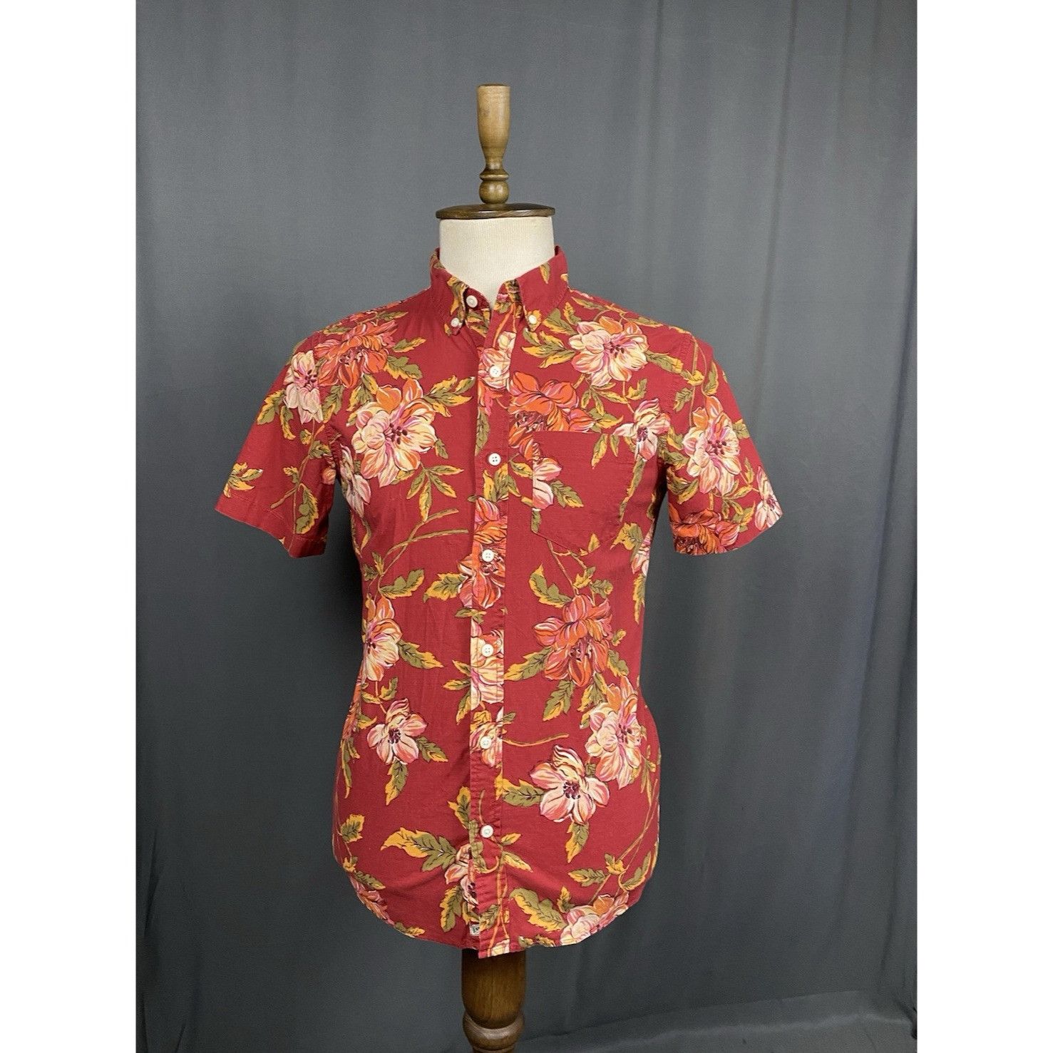 Denim & Supply Ralph Lauren Ralph Lauren Denim&Supply Men's Floral Red Short Sleeve Hawa Size US S / EU 44-46 / 1 - 1 Thumbnail