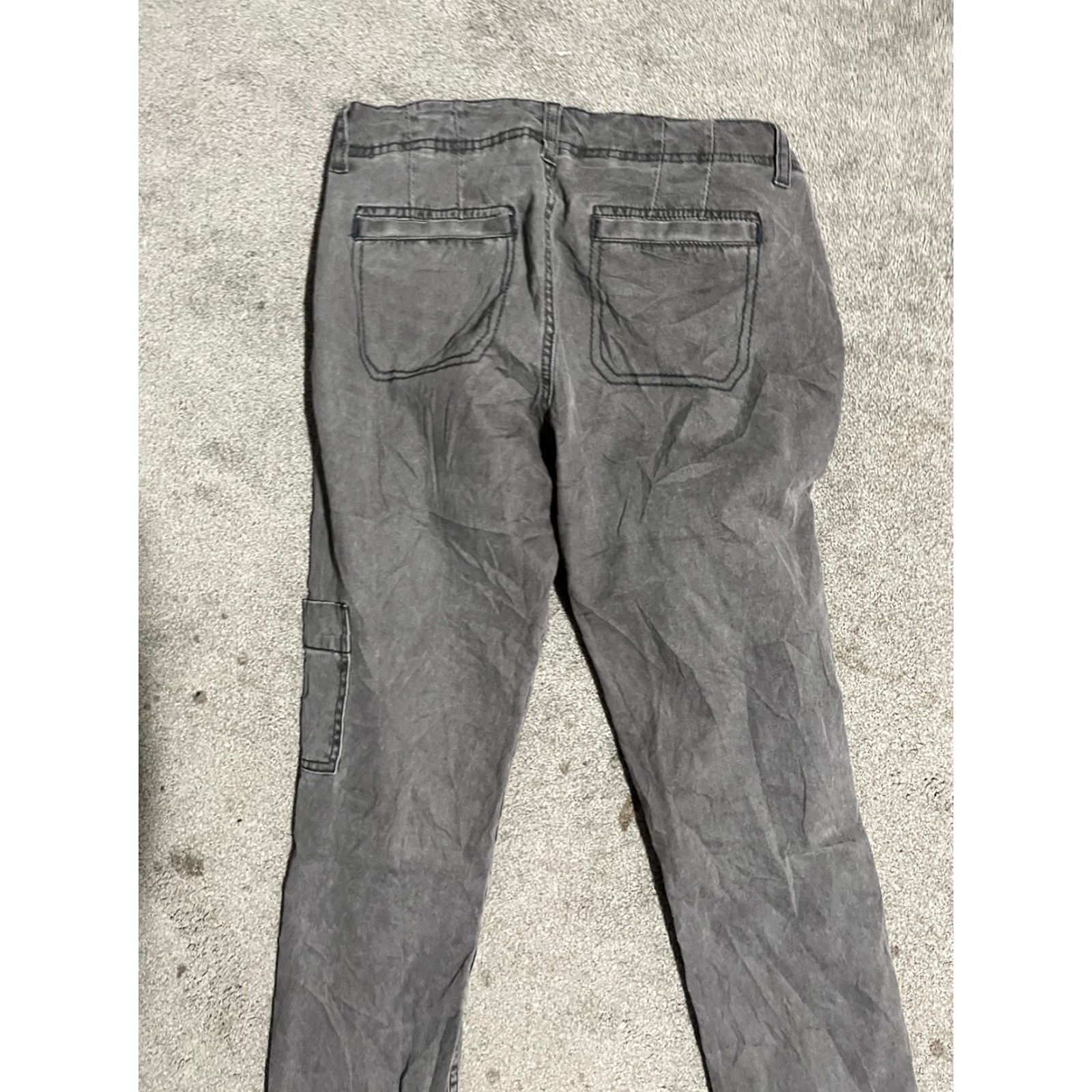 Vintage Daughters Of The Liberation Women’s Gray Cargo Pants Size 26x31 Actual Size 26" / US 2 / IT 38 - 4 Thumbnail