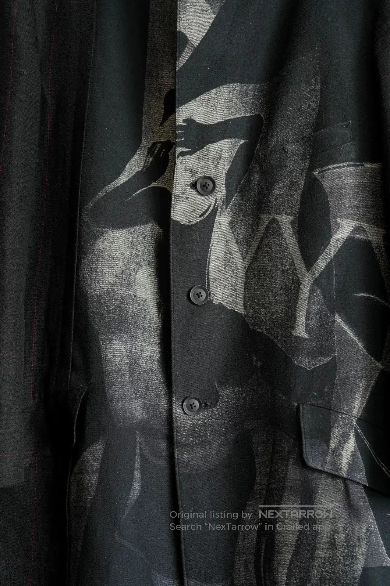 Yohji Yamamoto Yohji Yamamoto Linen Pattern Coat 23SS. Size US M / EU 48-50 / 2 - 4 Thumbnail