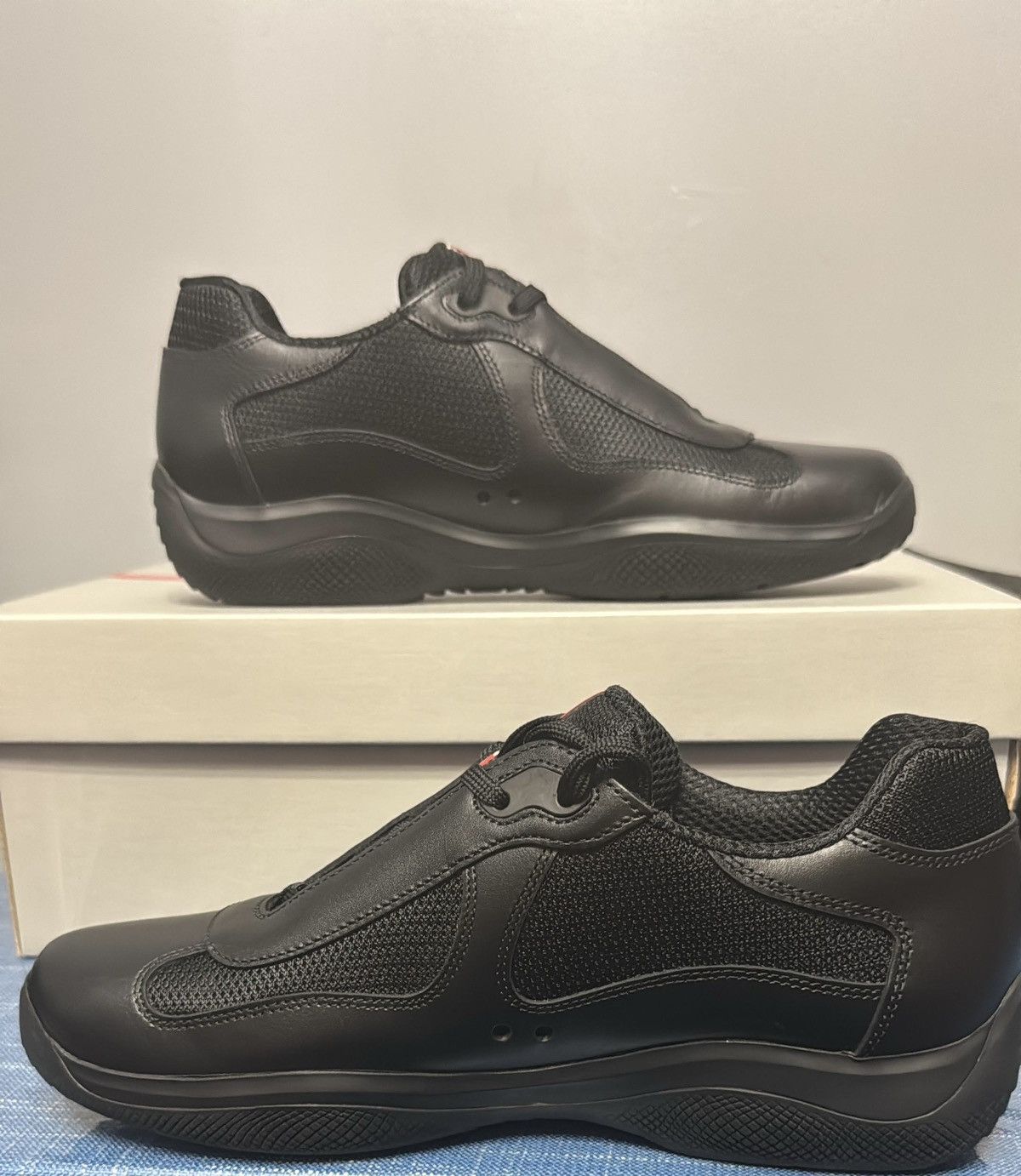 Prada Prada american cup sneakers black prada sz 6 Size US 6 / EU 39 - 2 Thumbnail