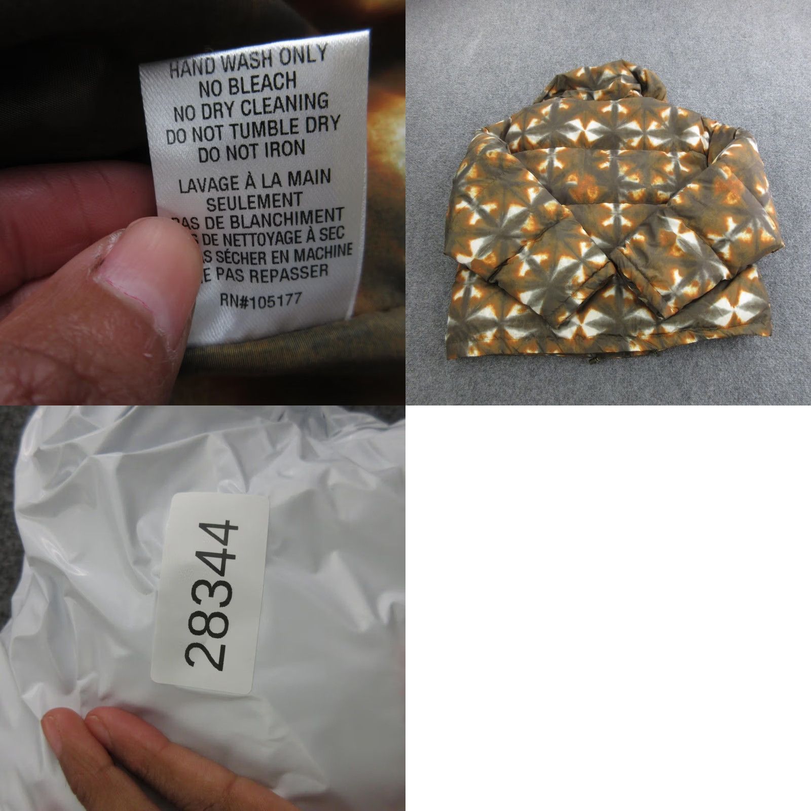 Ulla Johnson Ulla Johnson Jacket Womens M Brown Geometric Puffer Snap Collared Print Size M / US 6-8 / IT 42-44 - 8 Thumbnail