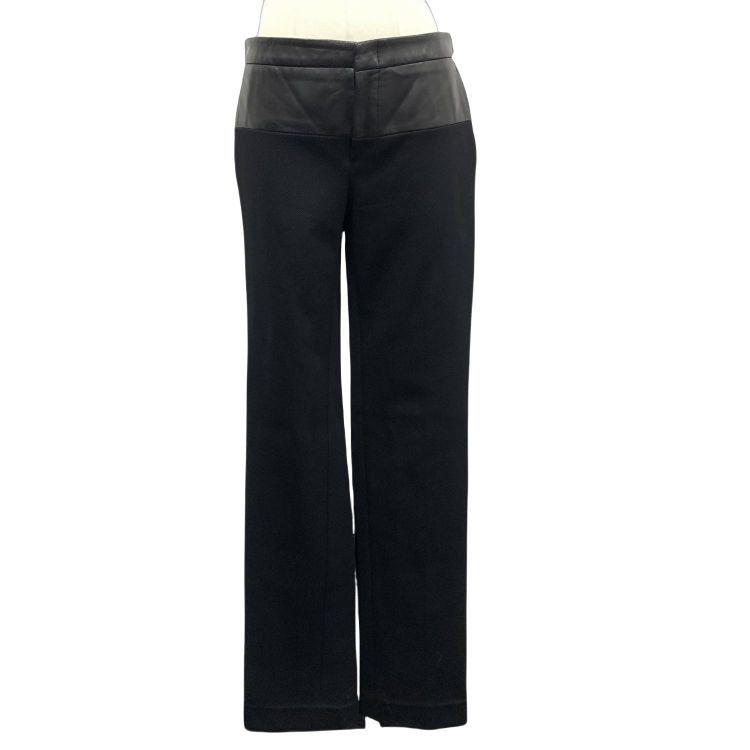 Gucci Gucci Leather Trim Pants Size 40 Size 27" / US 4 / IT 40 - 1 Thumbnail