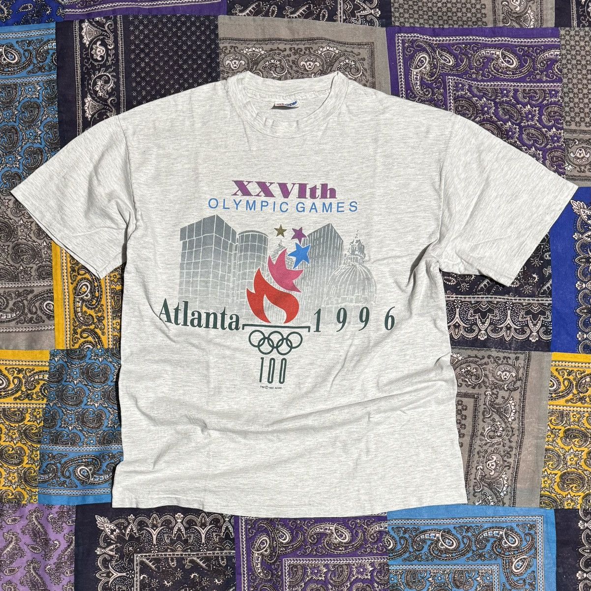 Vintage Vintage tee Olympic games 1996 single stich Size US L / EU 52-54 / 3 - 1 Thumbnail