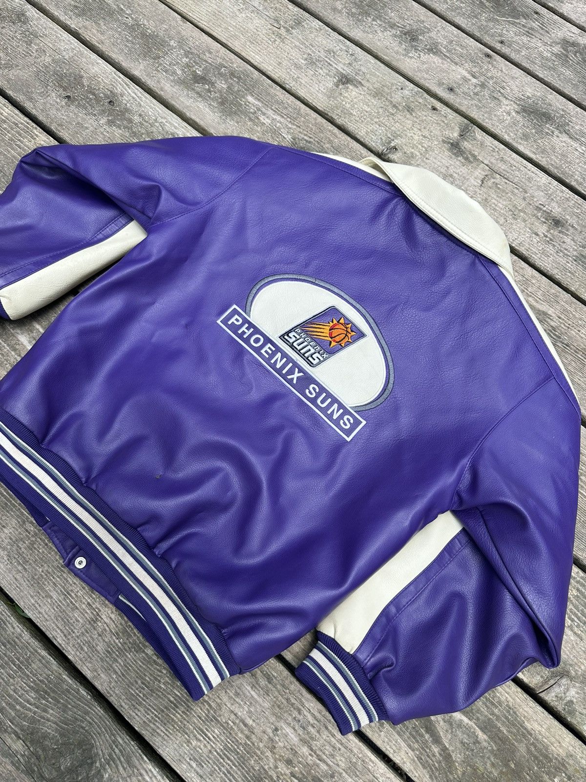 NBA Vintage Leather Phoenix Suns Jacket Size M / US 6-8 / IT 42-44 - 7 Thumbnail