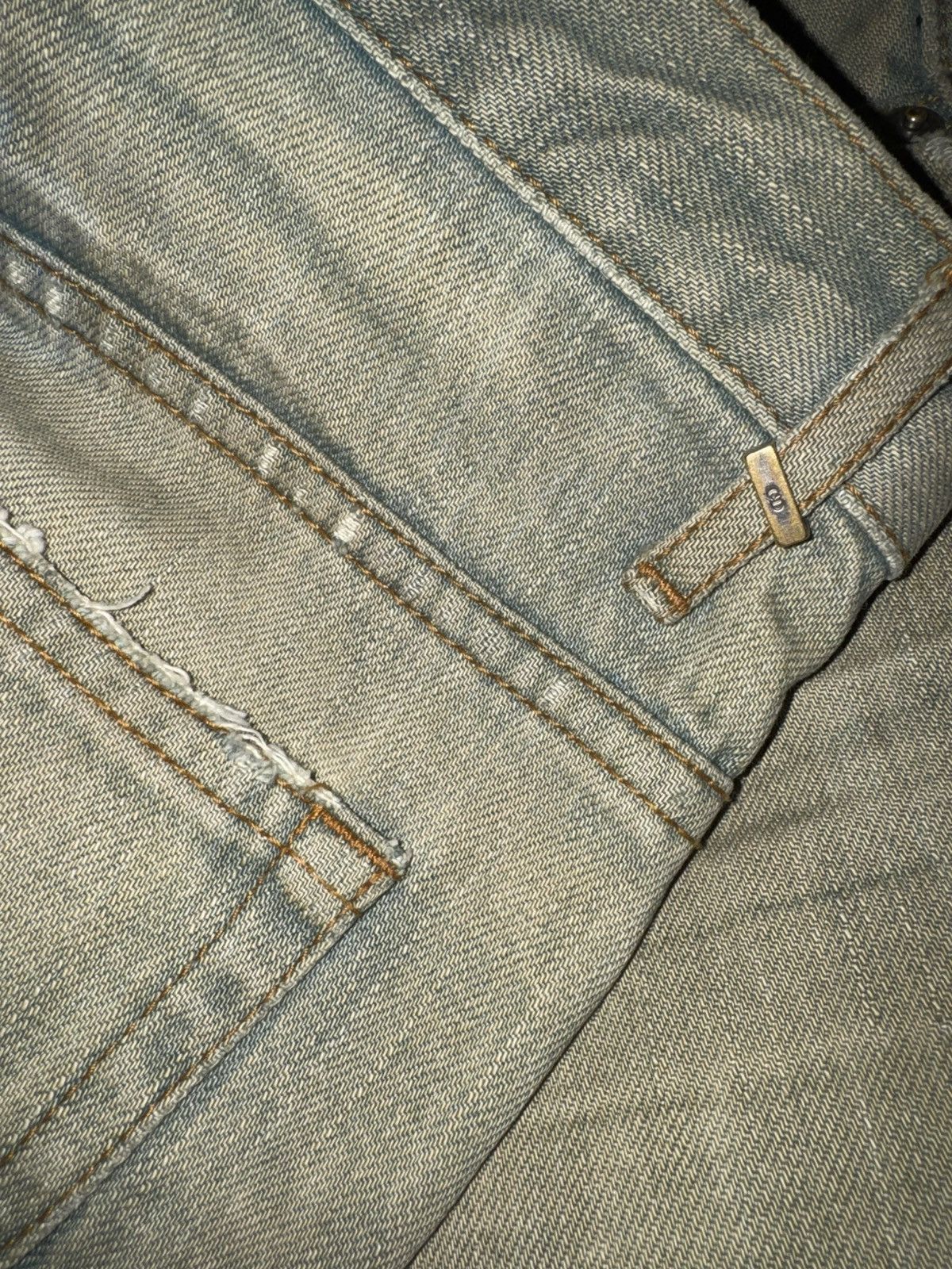 Dior Dior Homme SS04 Bleu Claire Denim SOLD Size US 28 / EU 44 - 12 Thumbnail