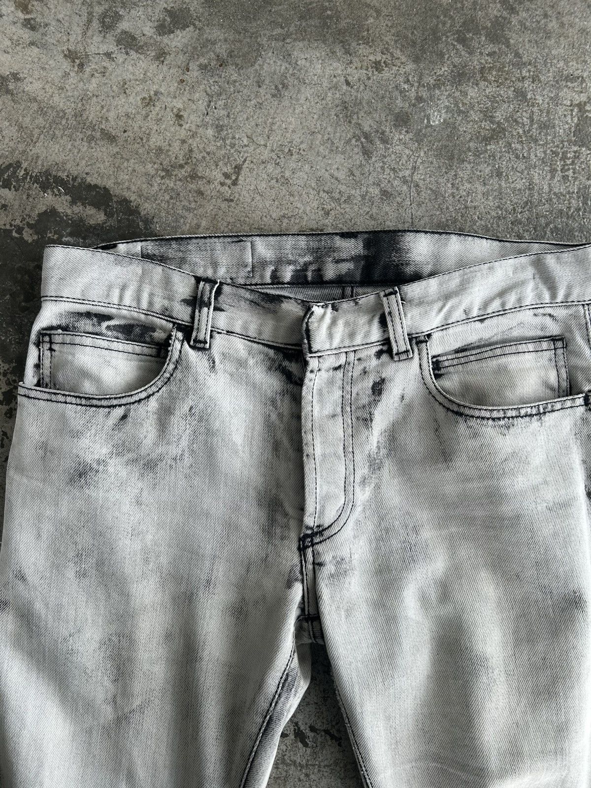 Balmain Balmain Homme SS12 Dirty Wash Denim Decarnin Size US 30 / EU 46 - 4 Thumbnail