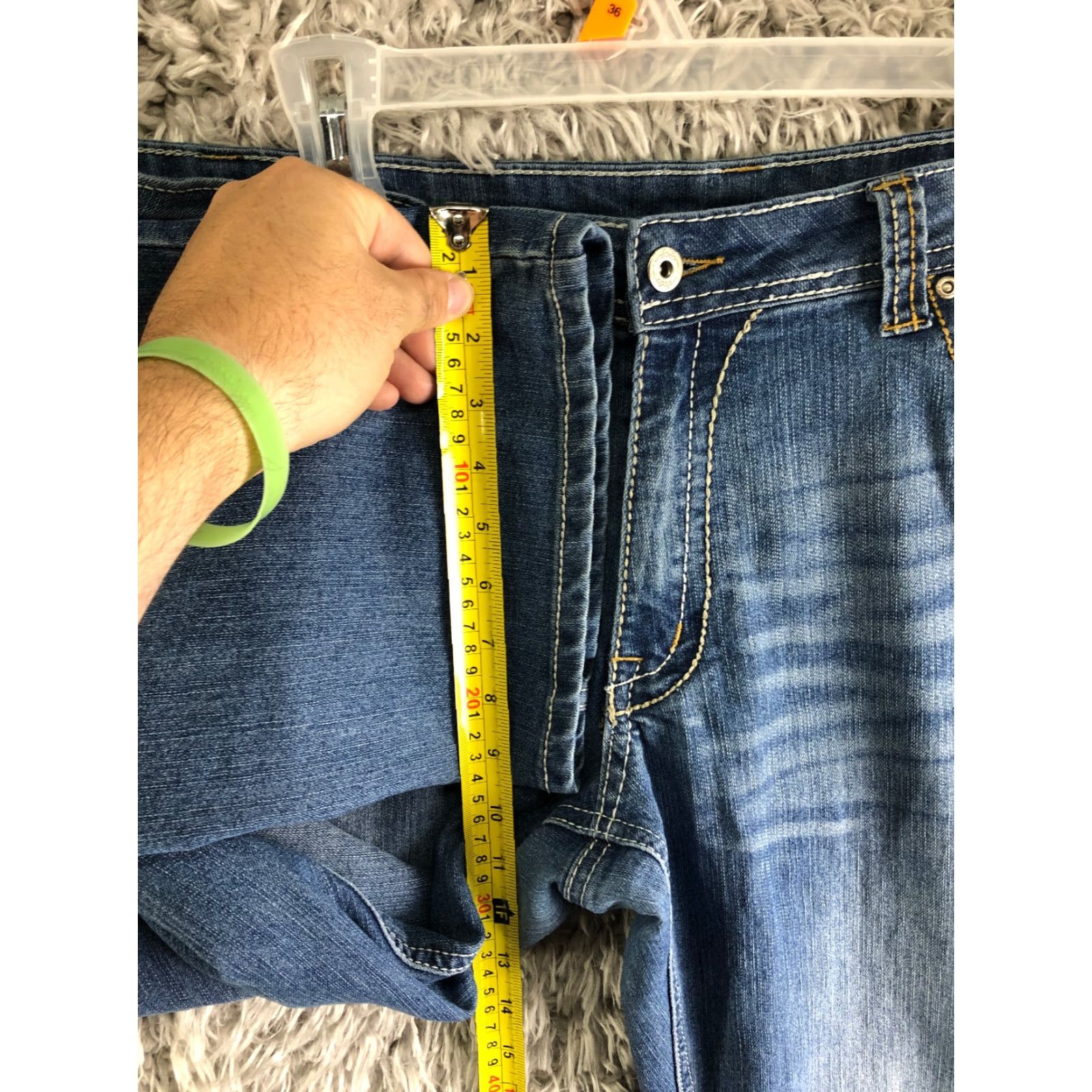 Denime CG CG Womens Jeans Size 16 Mid Rise Medium Wash Straight Leg Blue Denim Cotton Inseam 29in Size 38" / US 16 / IT 52 - 4 Thumbnail