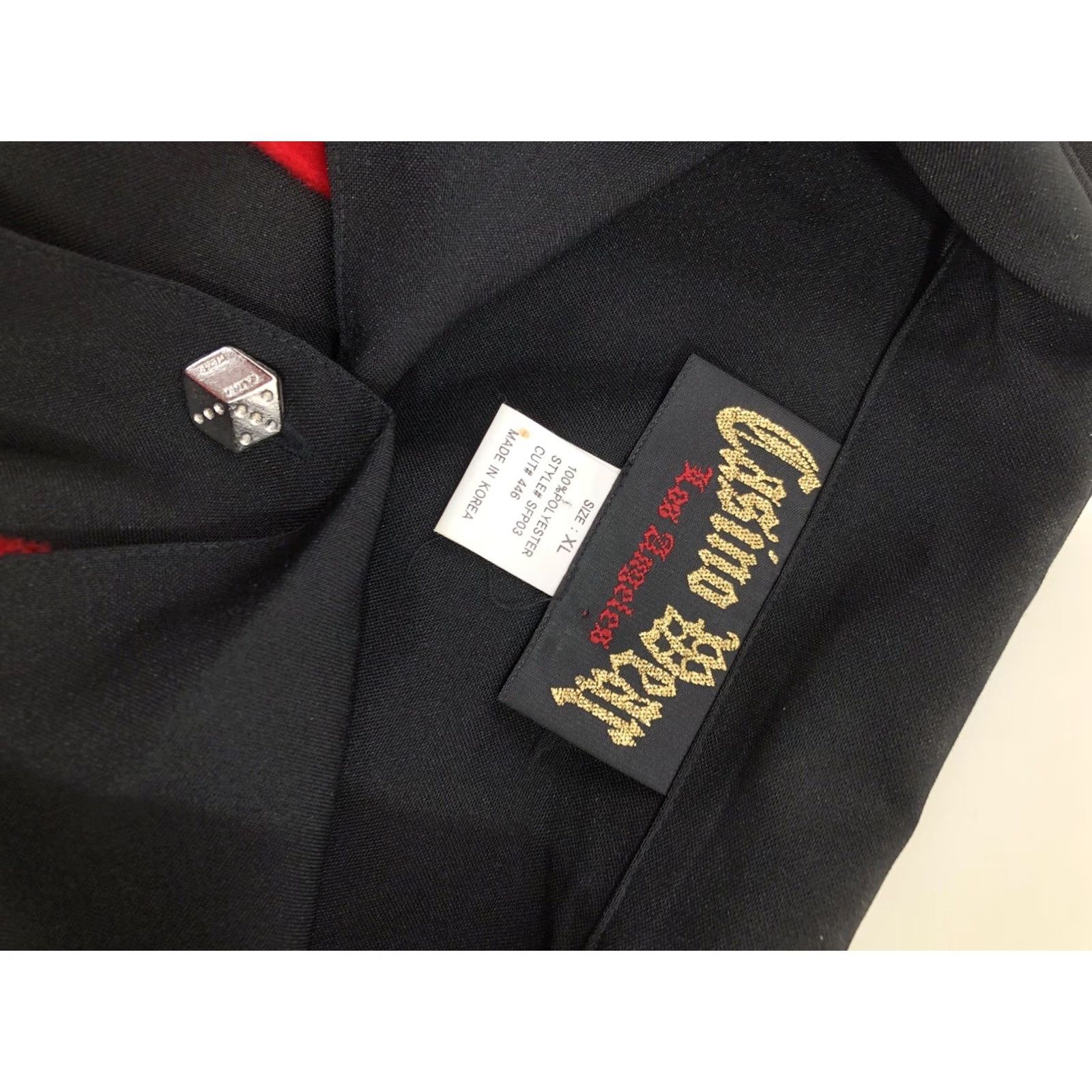 Vintage VINTAGE CASINO WEAR / LOS ANGELES - FUZZY PANELS / METAL DICE BUTTON XL Shirt - MINT Size US XL / EU 56 / 4 - 7 Thumbnail