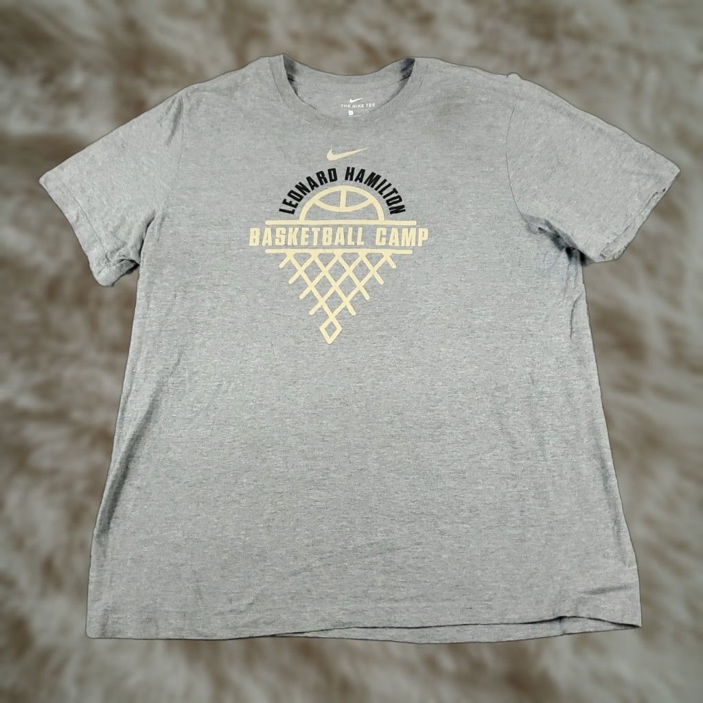 Nike NIKE Gray Swoosh T-Shirt Mens XL Casual Short Sleeve Modern Sports Size US XL / EU 56 / 4 - 1 Thumbnail