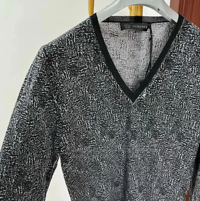 Versace Versace Multicolor Wool Pullover Sweater for Men . Size US M / EU 48-50 / 2 - 3 Thumbnail