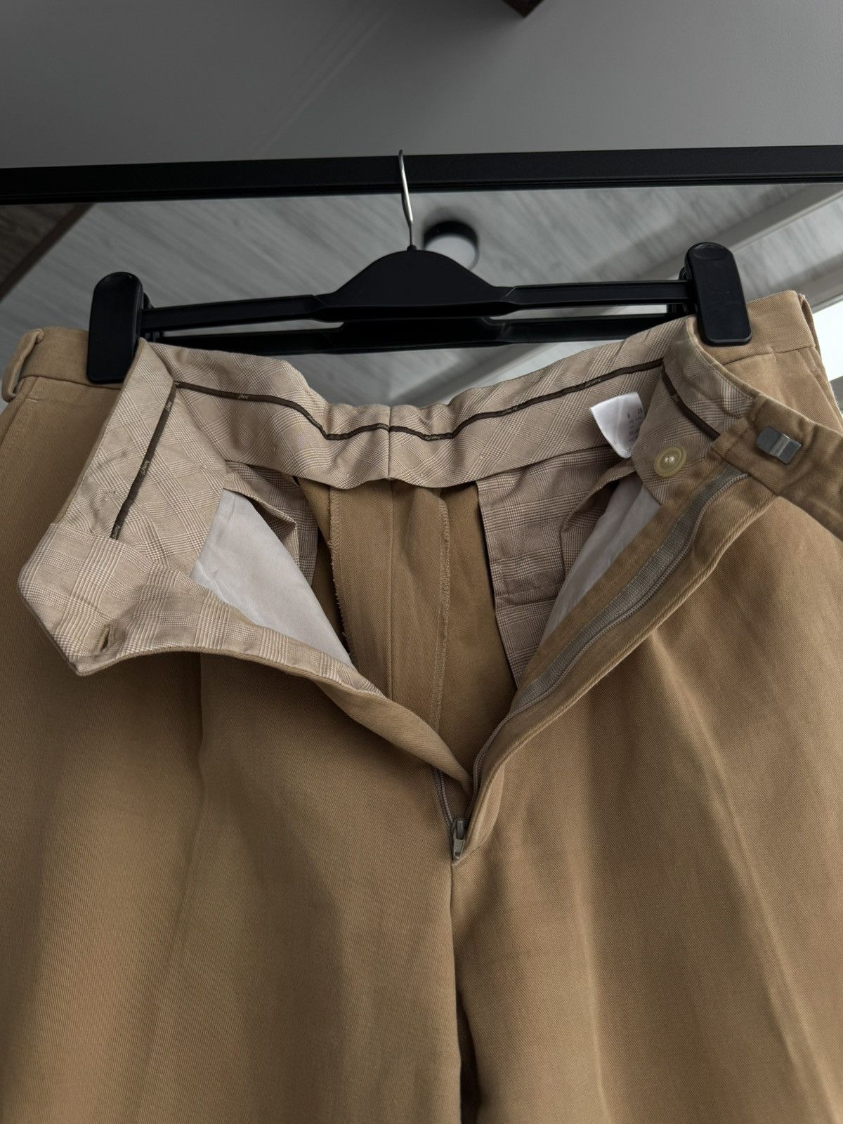 Brioni Vintage Brioni Beige Straight Mens Pants Sz L Size US 36 / EU 52 - 6 Thumbnail