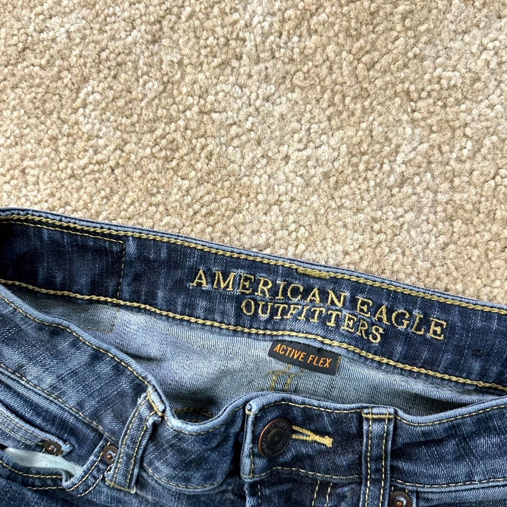 American Eagle Outfitters American Eagle Original Bootcut Jeans Men's 28x30 Blue Denim Active Flex Size US 28 / EU 44 - 5 Thumbnail